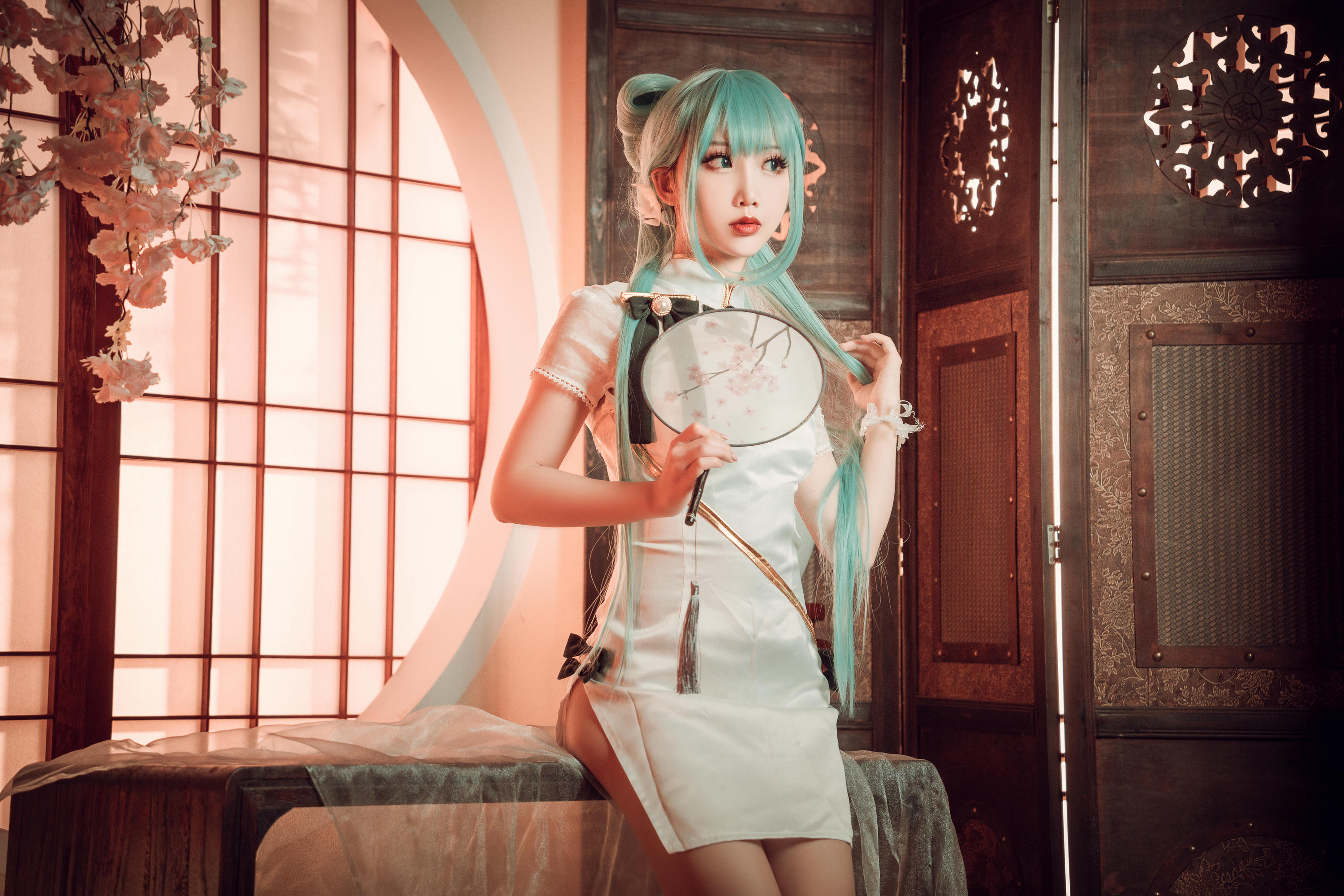 Coser面饼仙儿 NO.096 初音旗袍 [28P-514MB]_第1集