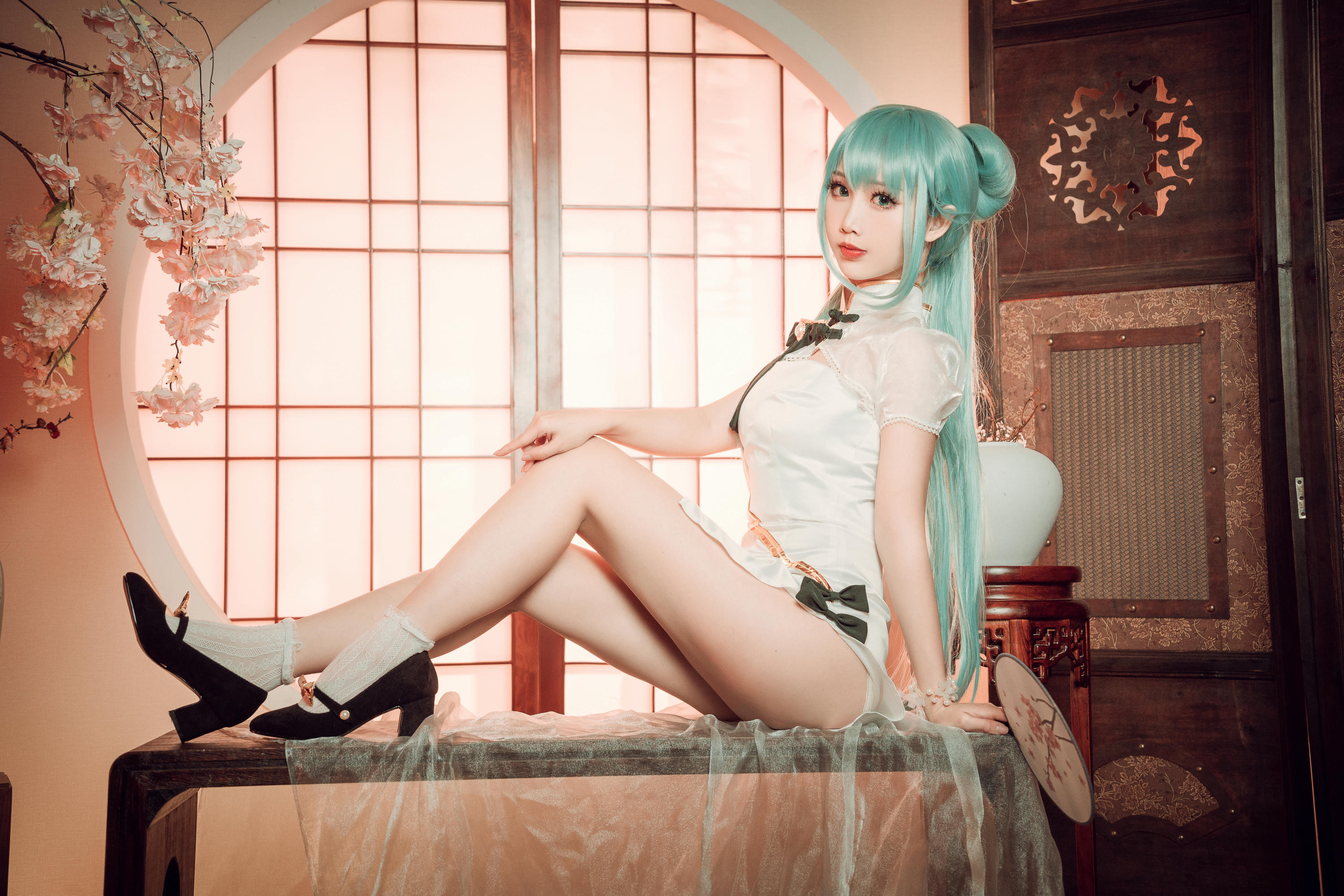 Coser面饼仙儿 NO.096 初音旗袍 [28P-514MB]_第1集