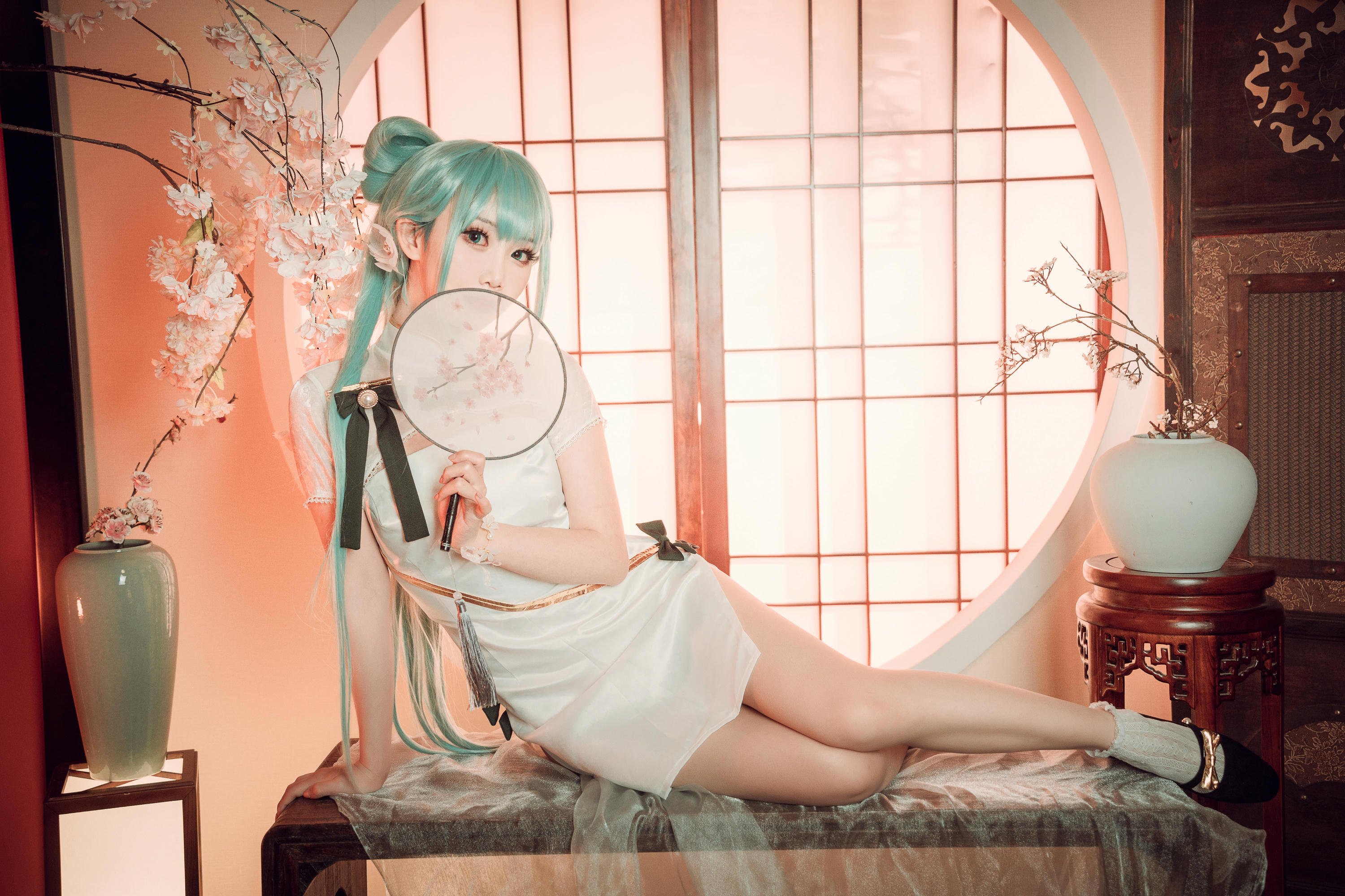 Coser面饼仙儿 NO.096 初音旗袍 [28P-514MB]_第1集