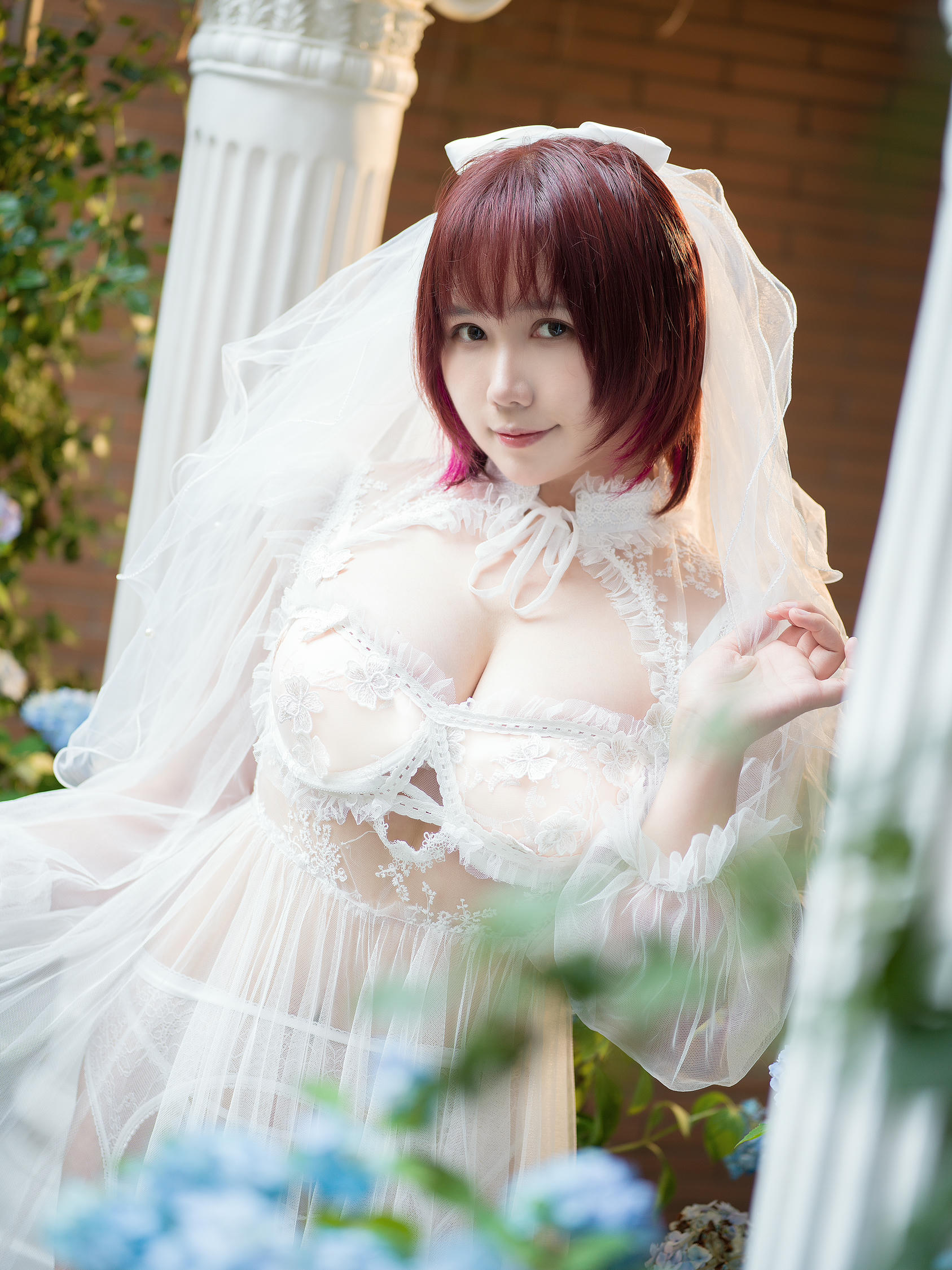 麻花酱 NO.038 黑白婚纱 [60P 600MB]-白_第2集