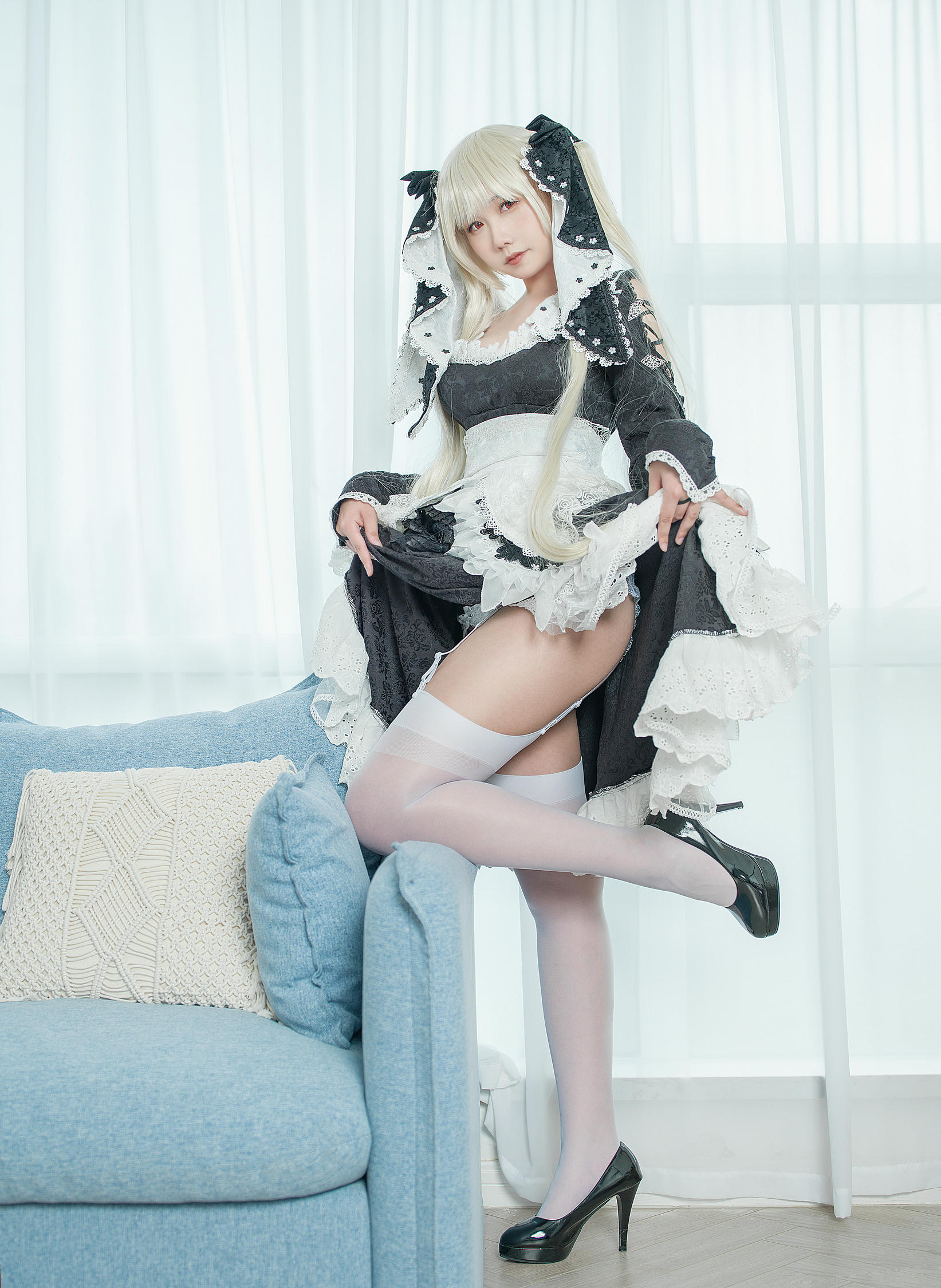 麻花酱 NO.092 可畏泳装+女仆[30P 306M]_第2集