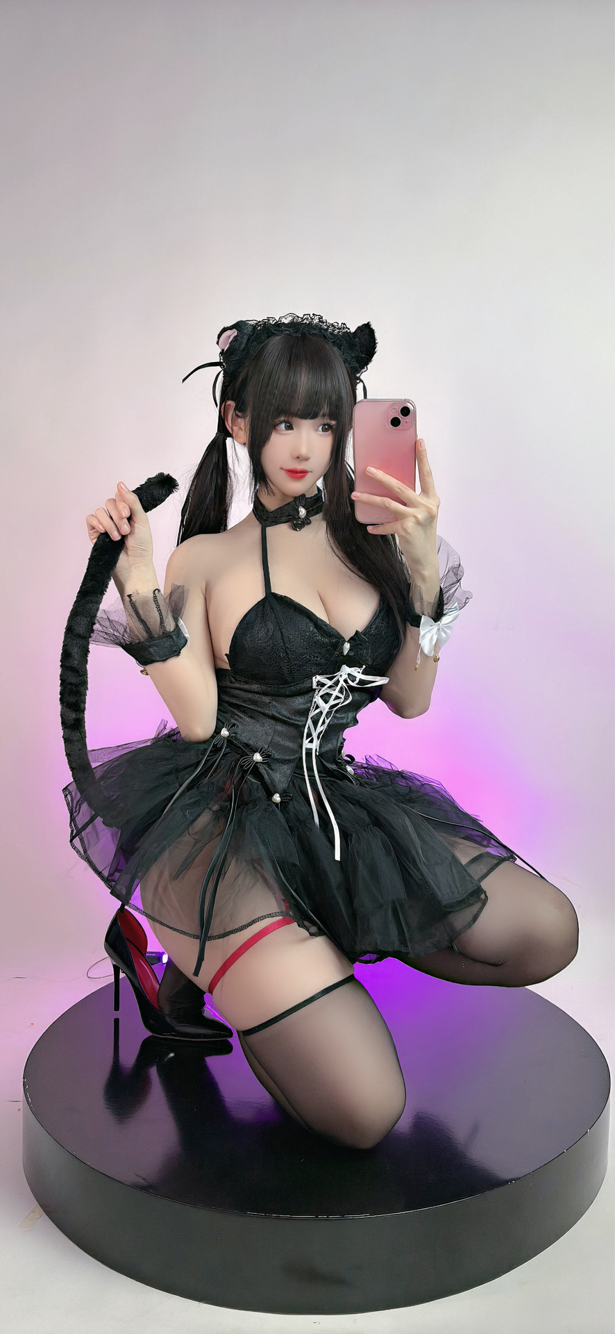 miko酱ww NO.083 2024年01月订阅 (16套)[142P-1.62G]-吊带猫猫 [10P]_第1集