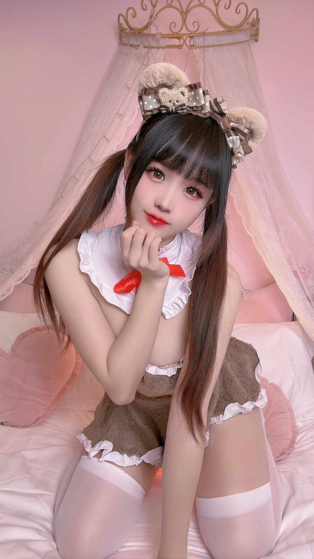 miko酱ww NO.083 2024年01月订阅 (16套)[142P-1.62G]-小熊内衣 [9P]_第1集