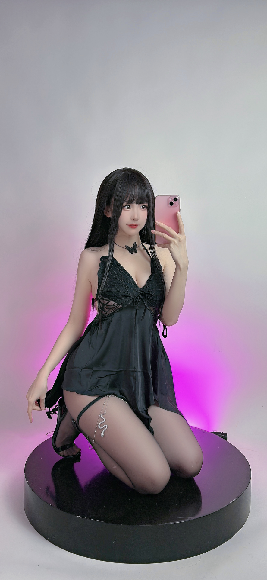 miko酱ww NO.037 2023年12月合集 [187P 1.43GB]-黑丝吊带服_第1集