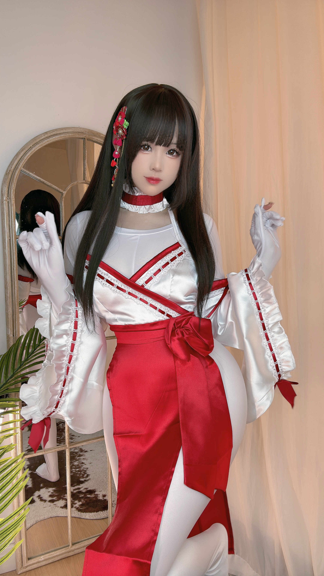 miko酱ww NO.052 2024年03月合集 [123P-2.63GB]-白丝女仆 [18P-410MB]_第1集