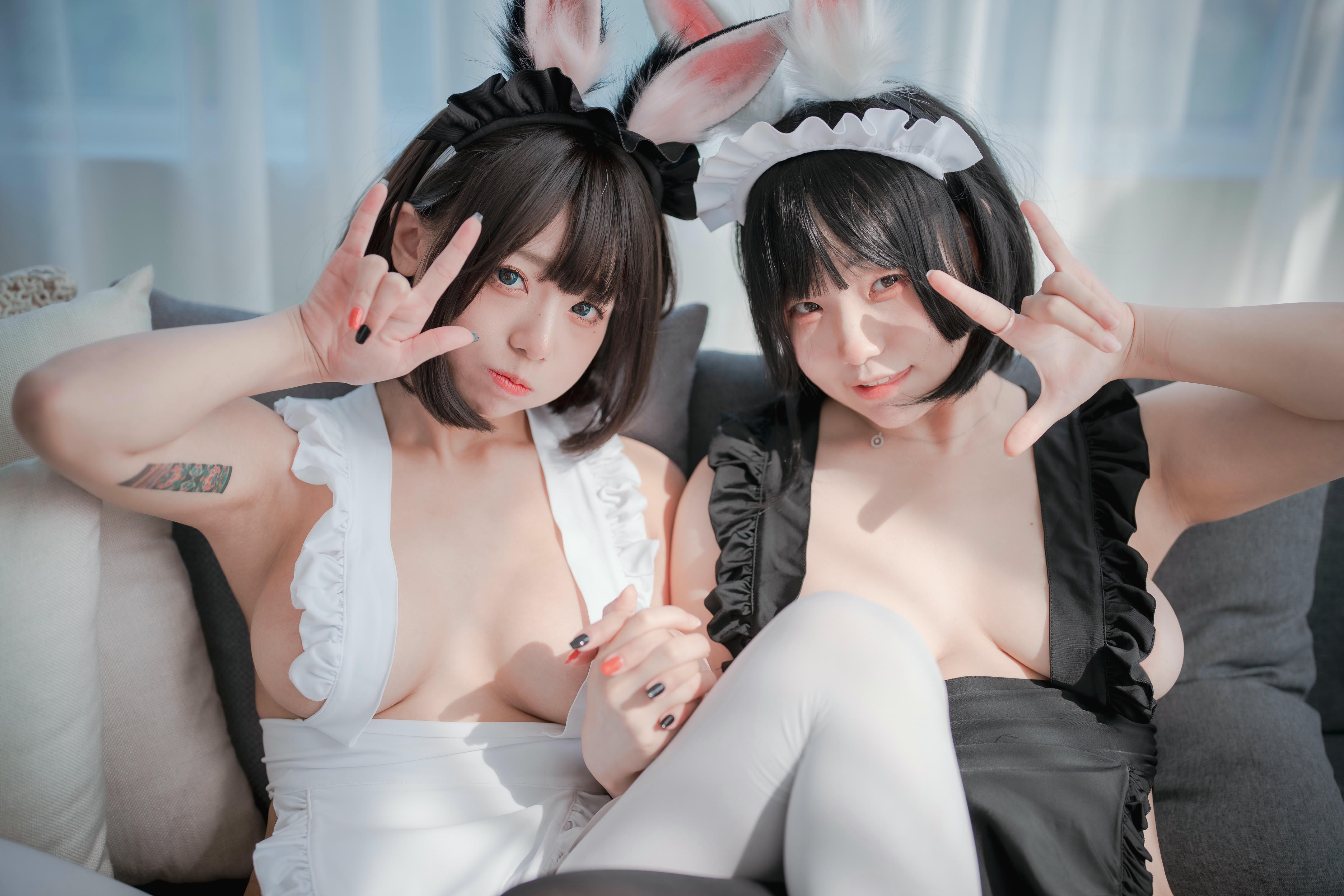 韩国美女-DJAWA Photo Vol.0200 - Maruemon (마루에몽) & Mimmi (밈미) - Maid Mansion W² [122P-2.12GB]-S-version_第2集