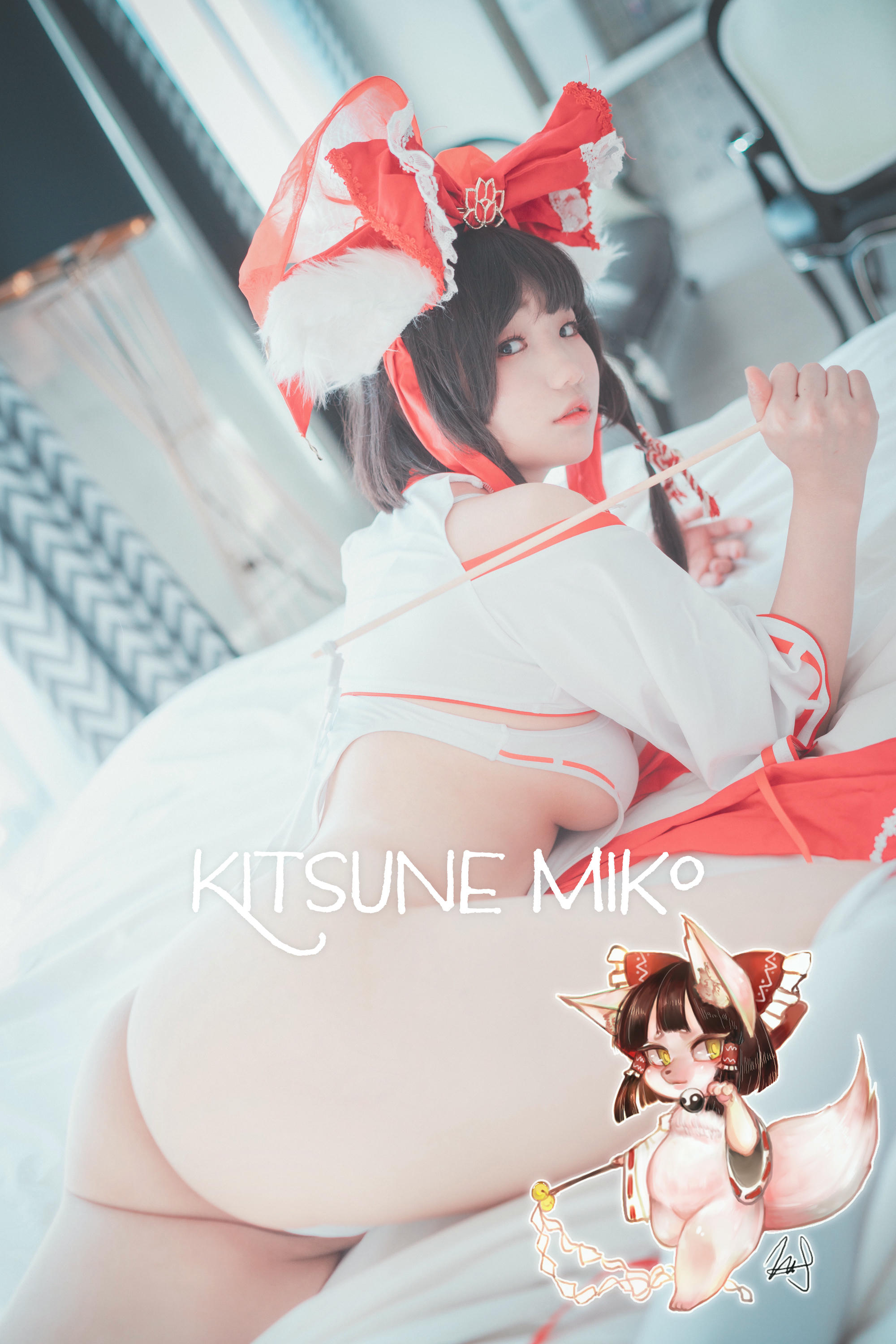 韩国美女-Mimmi NO.038 (밈미) DJAWA Photo Kitsune Miko Ver B[93P-807.4M]_第1集