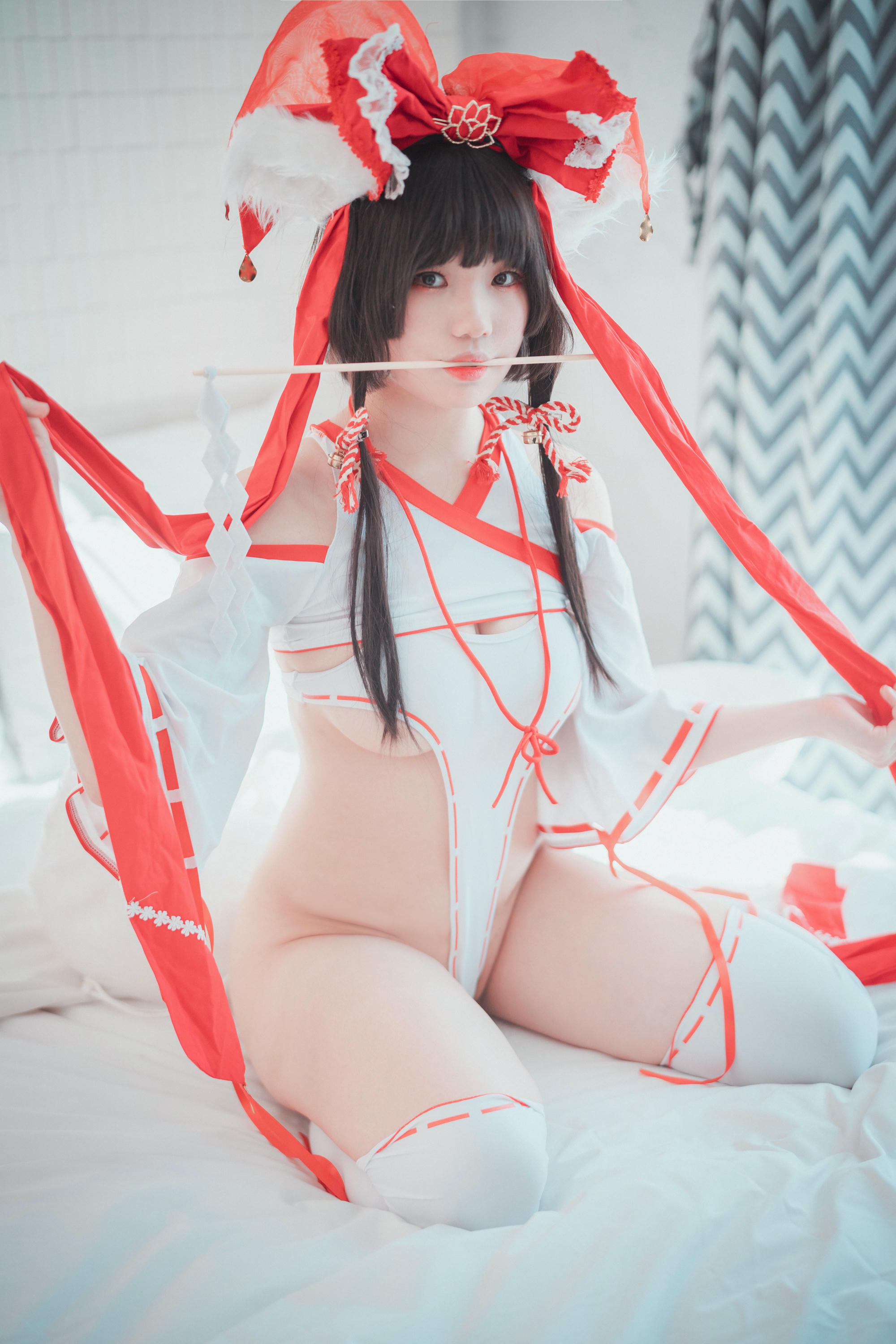 韩国美女-Mimmi NO.038 (밈미) DJAWA Photo Kitsune Miko Ver B[93P-807.4M]_第1集