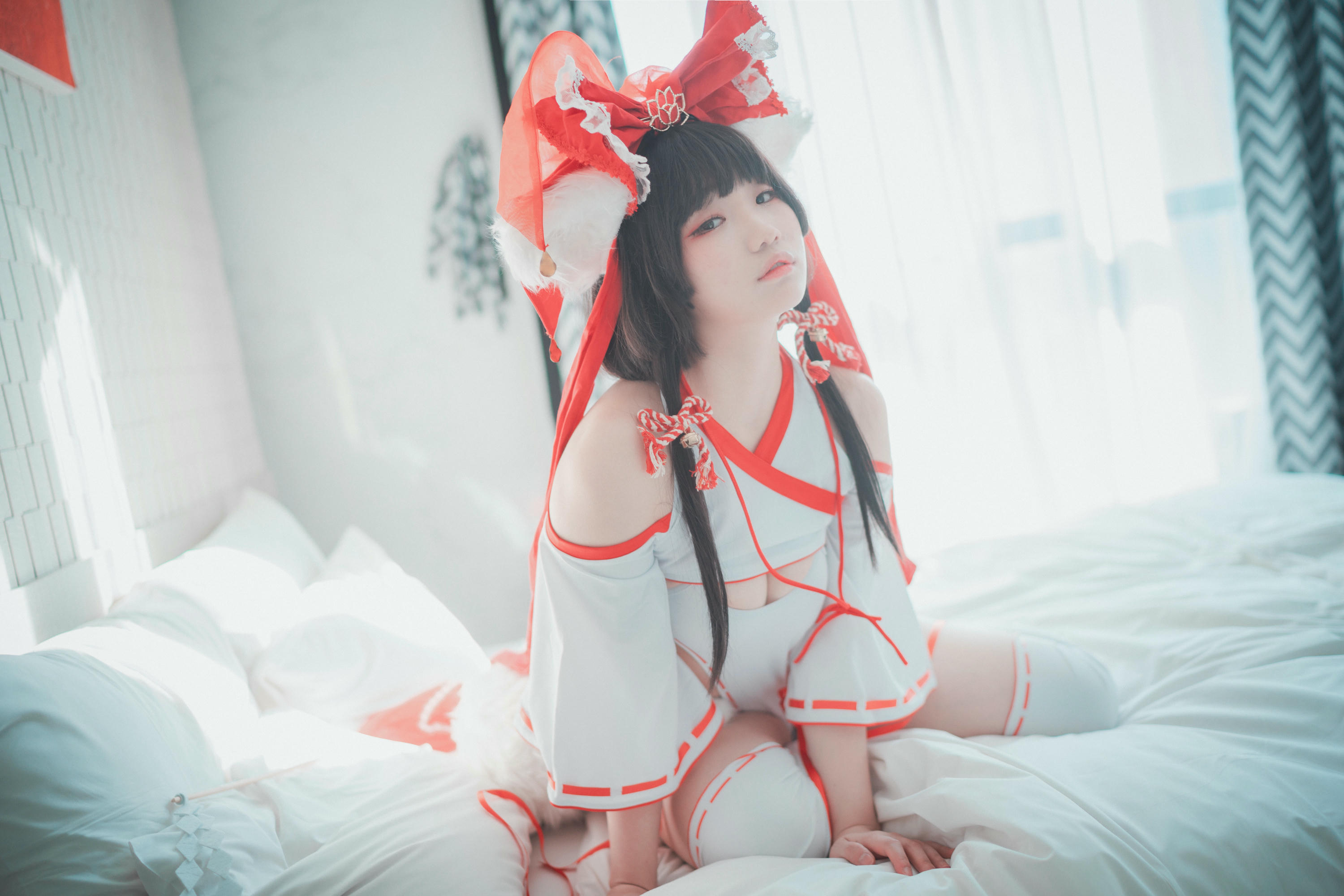 韩国美女-Mimmi NO.038 (밈미) DJAWA Photo Kitsune Miko Ver B[93P-807.4M]_第2集