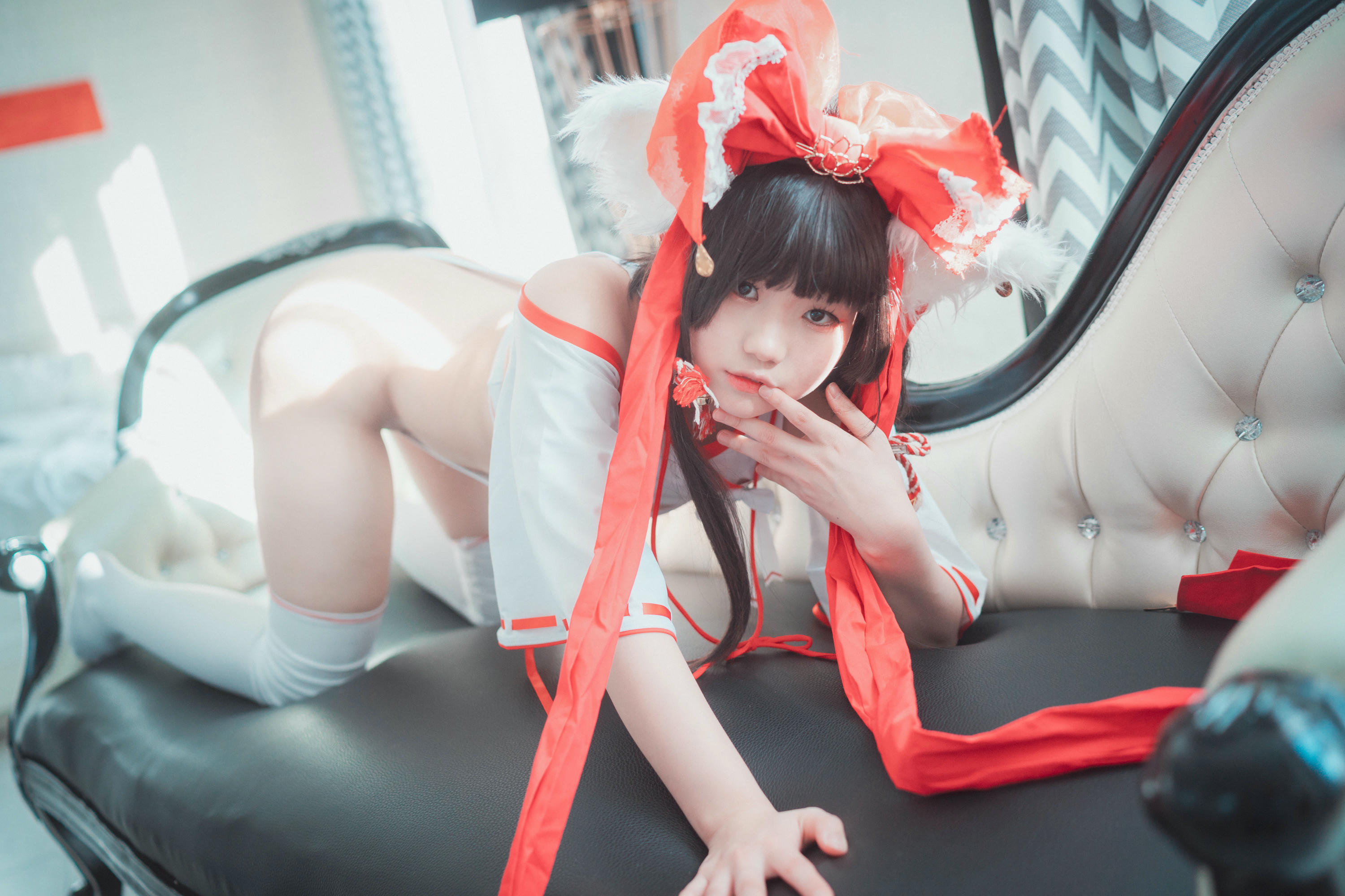 韩国美女-Mimmi NO.038 (밈미) DJAWA Photo Kitsune Miko Ver B[93P-807.4M]_第4集