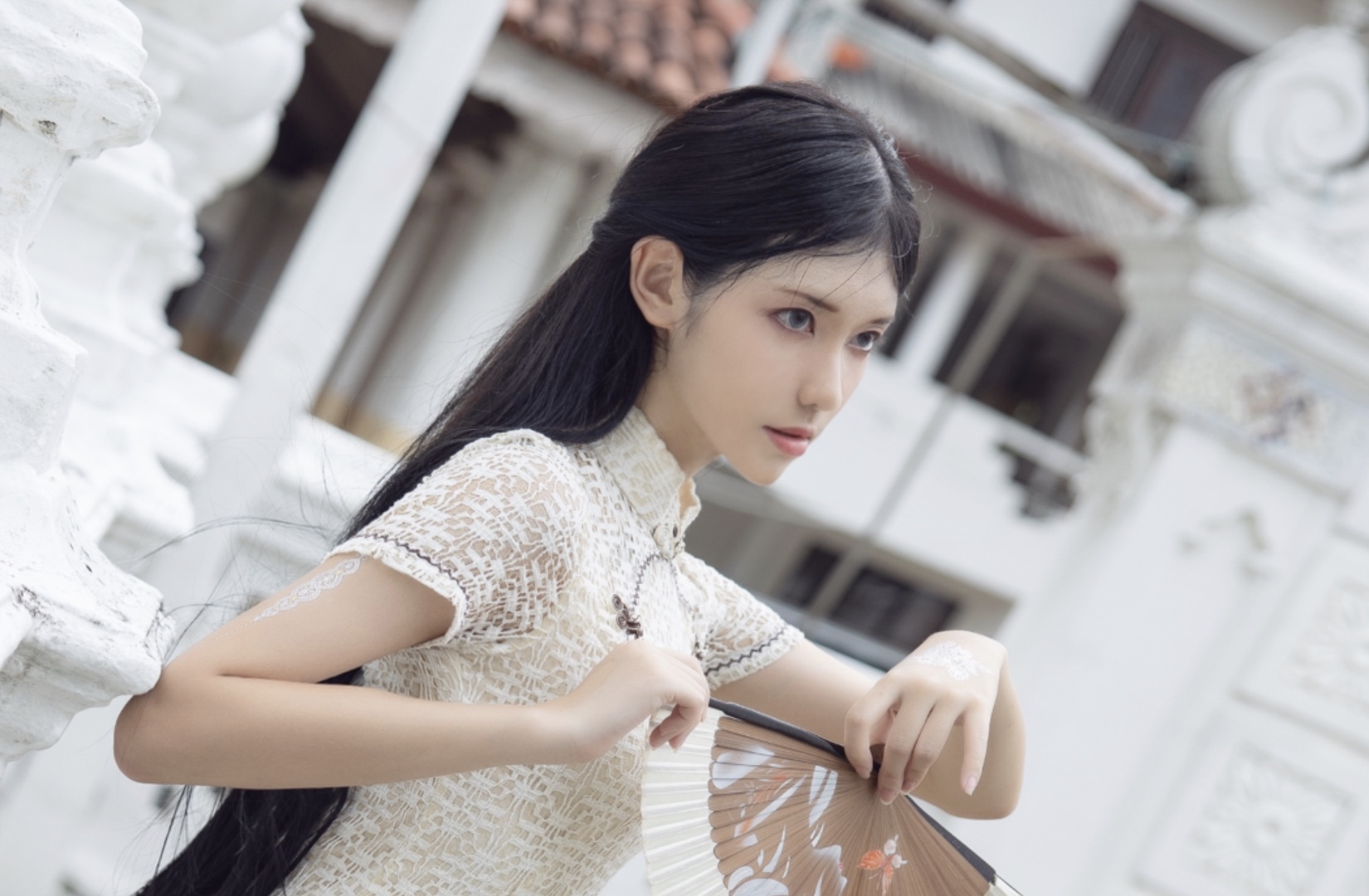 南桃Momoko NO.053 白旗袍 [11P-26MB]_第1集