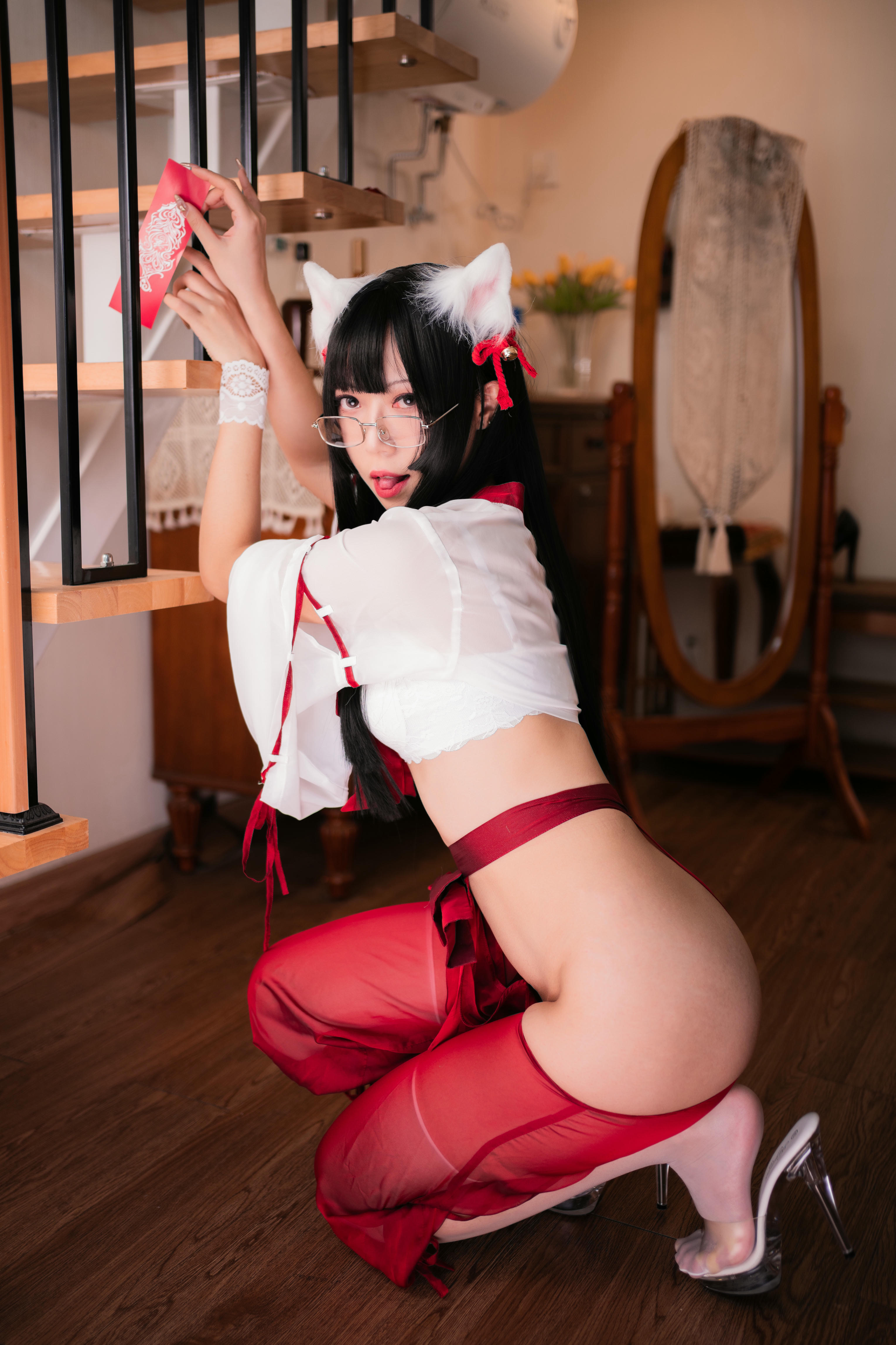 Money冷冷 NO.043 巫女 大图 [60P2V 2.34GB]_第1集