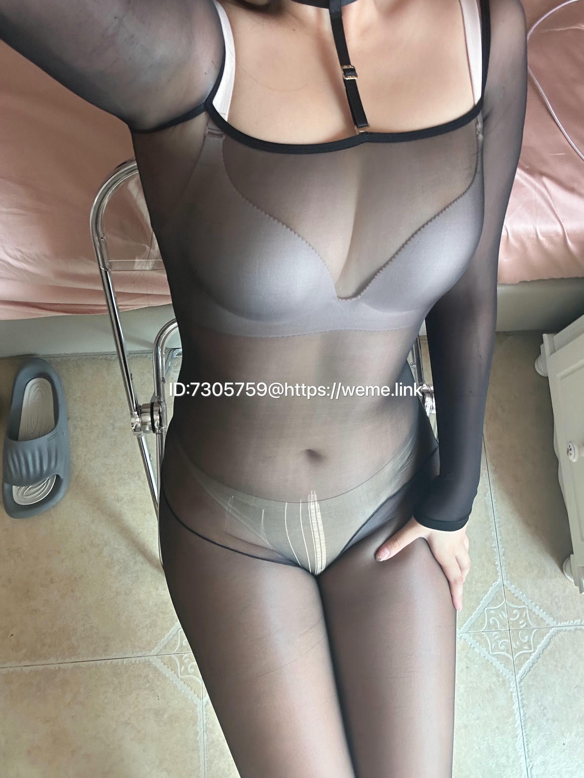 美邵女Baby NO.021 透明吊带连体丝袜 [61P 113M]_第1集