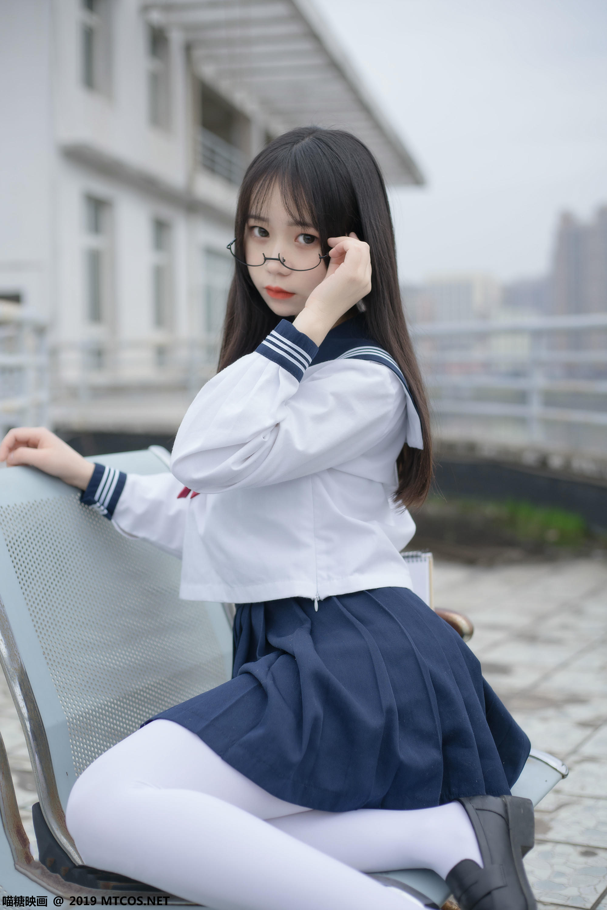 [喵糖映画] VOL.067 半度度度喵 喵喵的白丝水手服[46P／245MB]_第1集