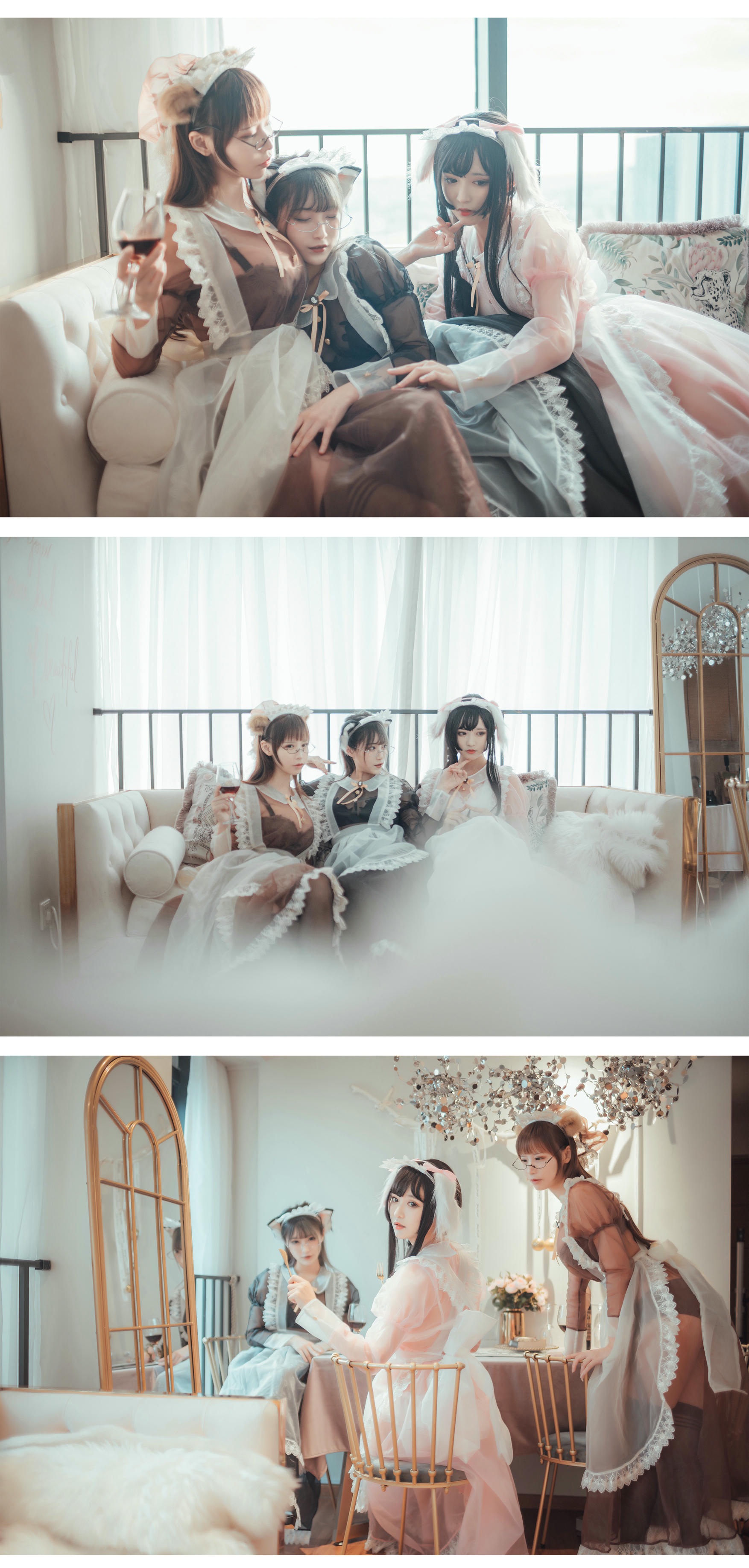 [喵糖映画] VOL.146 三人女仆[33P／430M]_第1集