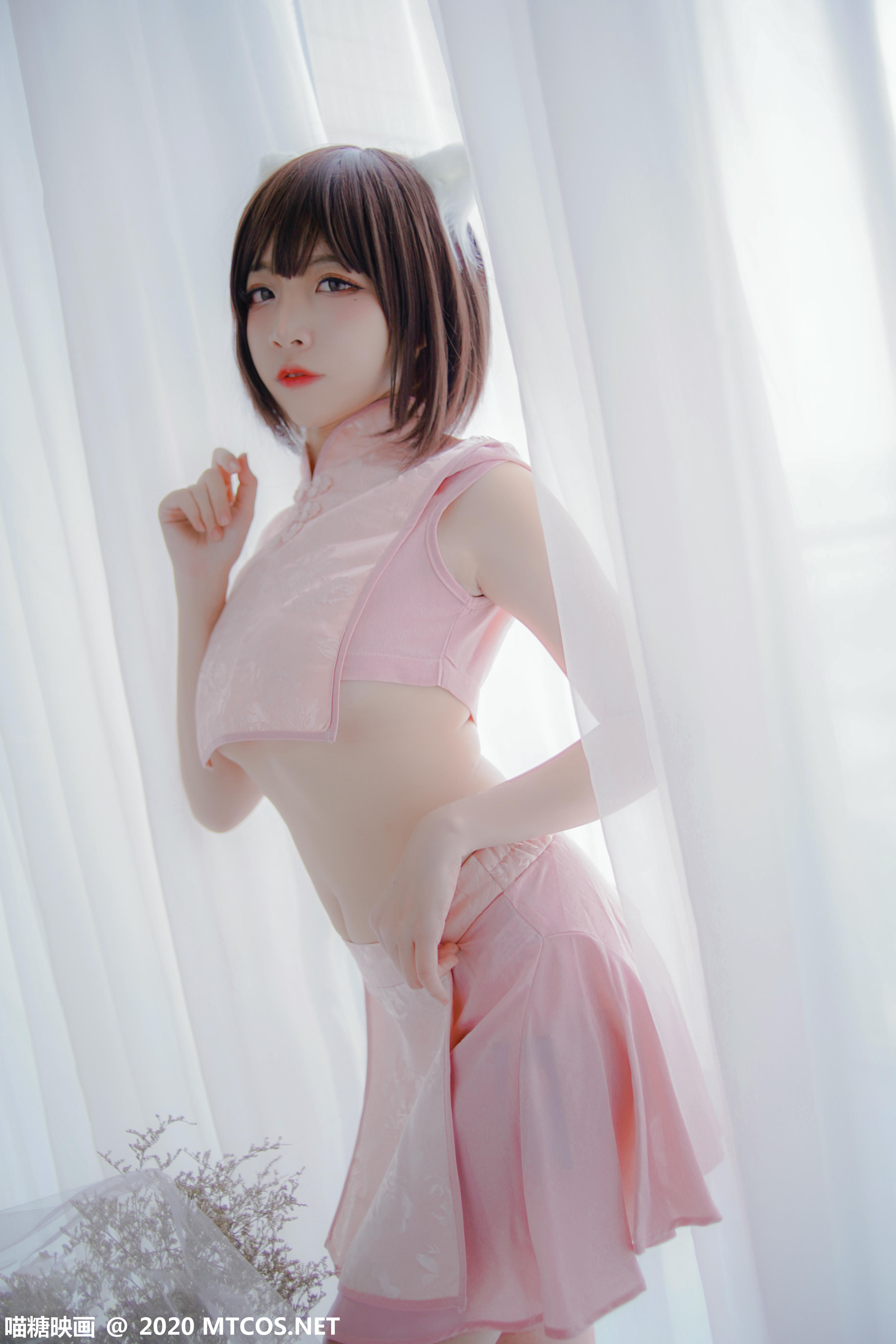 [喵糖映画] HML.026 粉系旗袍[21P／314MB]_第1集