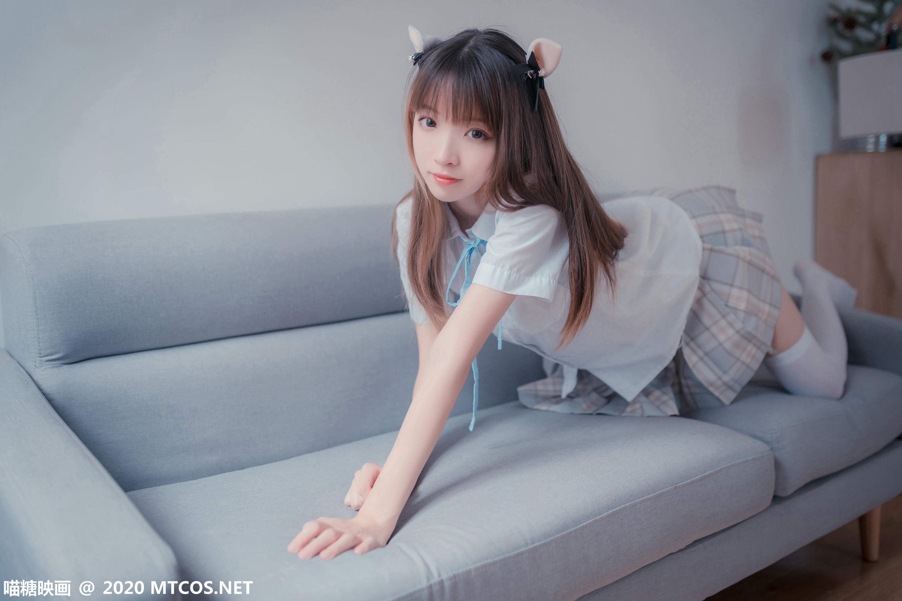 [喵糖映画] JKL.019 猫耳JK制服[45P／297MB]_第1集
