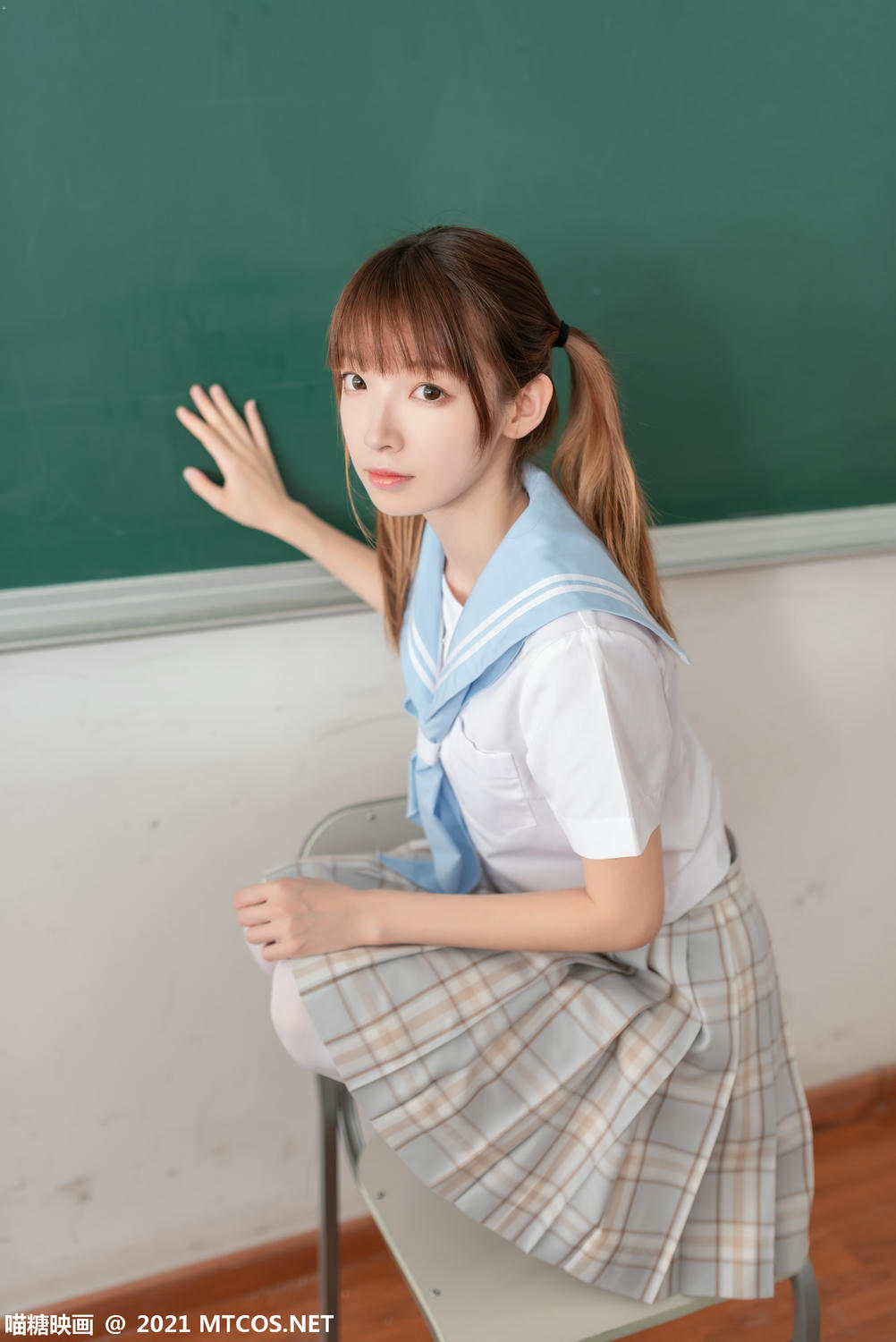[喵糖映画] VOL.395 值日学妹[37P／68.2MB]_第1集