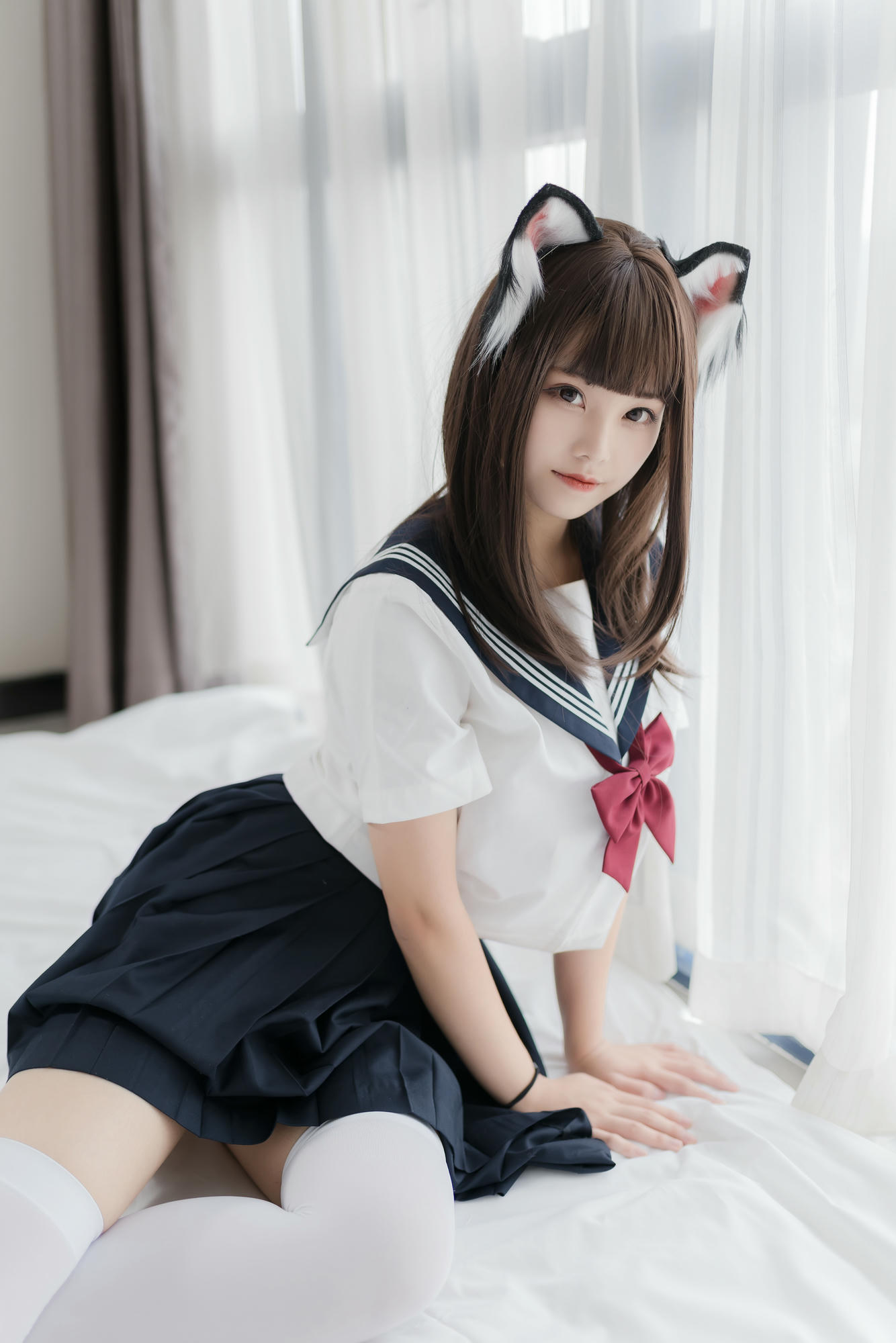 [喵糖映画] VOL.002 猫耳JK[40P／127MB]_第1集
