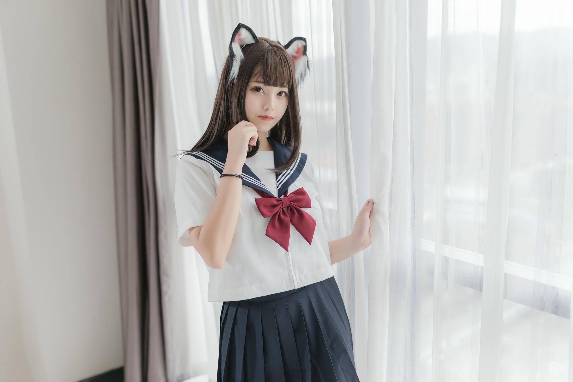 [喵糖映画] VOL.002 猫耳JK[40P／127MB]_第1集