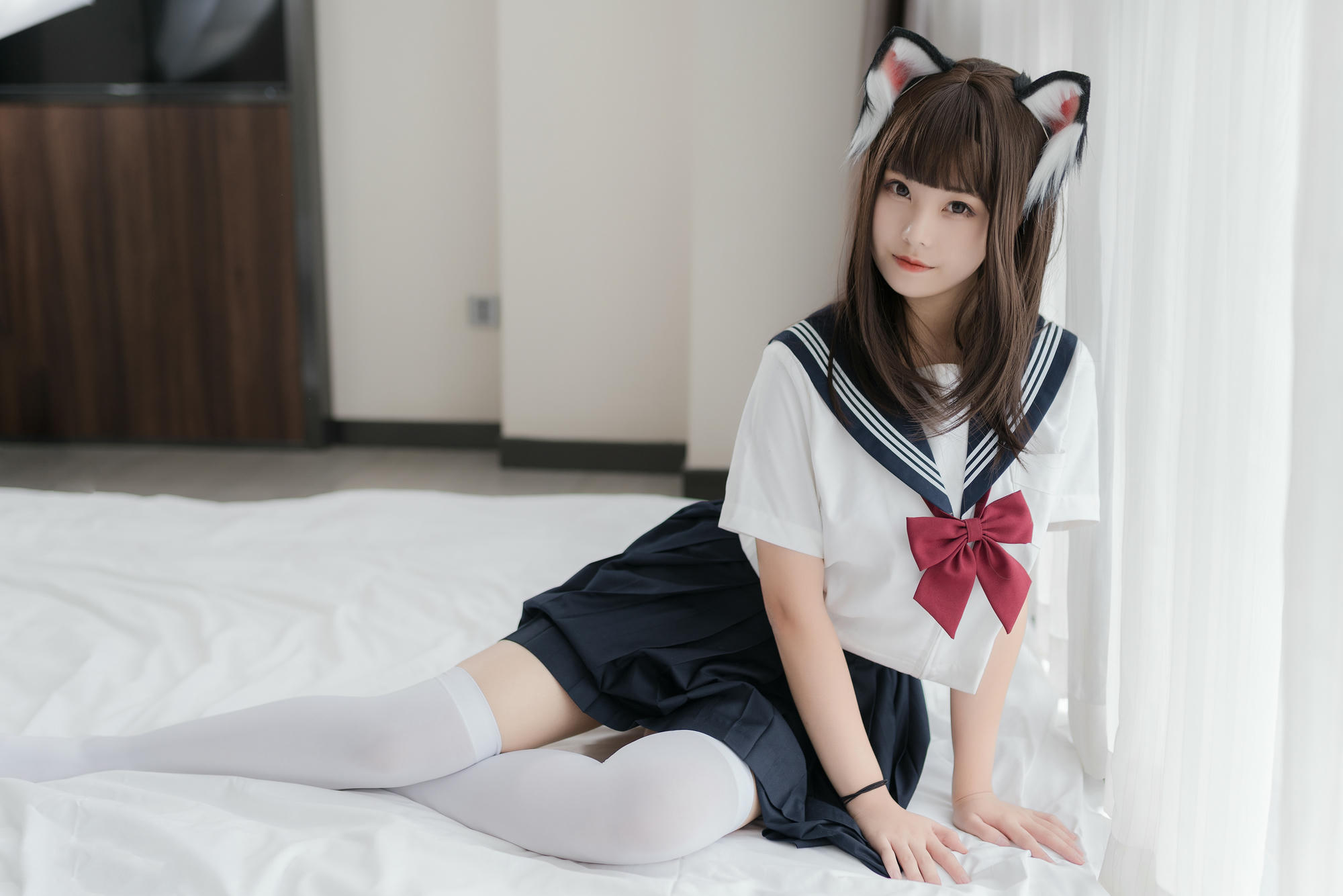 [喵糖映画] VOL.002 猫耳JK[40P／127MB]_第1集