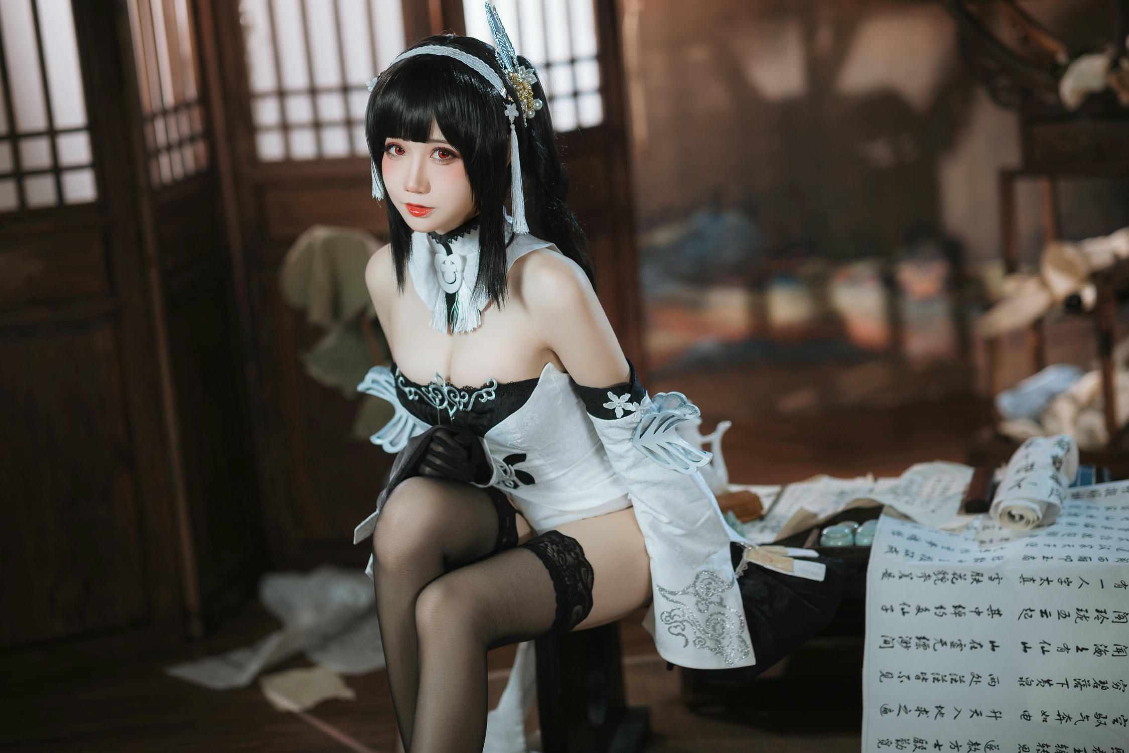 焖焖碳 NO.028 碧蓝航线 鎮海 白黑礼服 [23P-182MB]_第1集