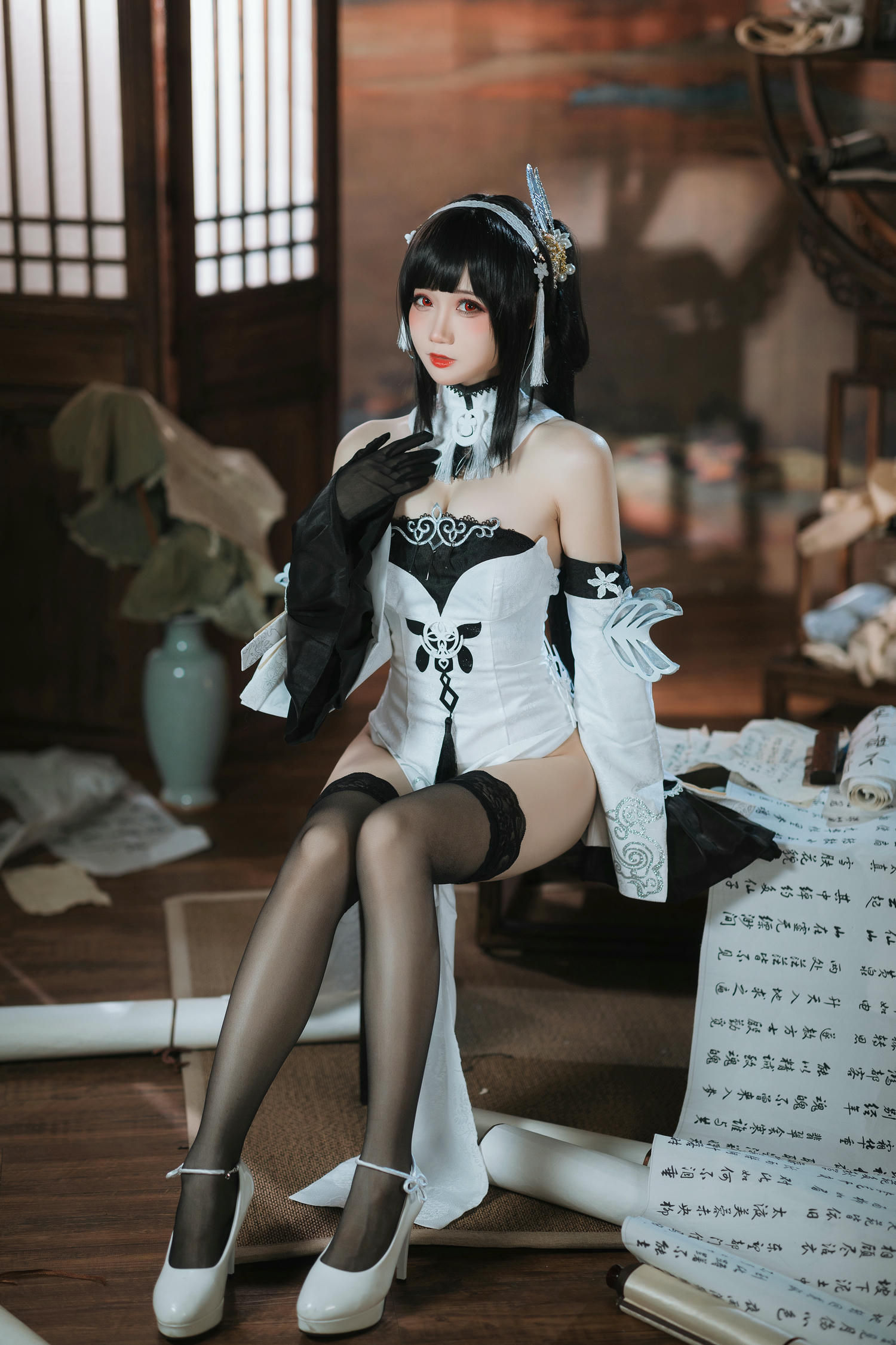 焖焖碳 NO.028 碧蓝航线 鎮海 白黑礼服 [23P-182MB]_第1集