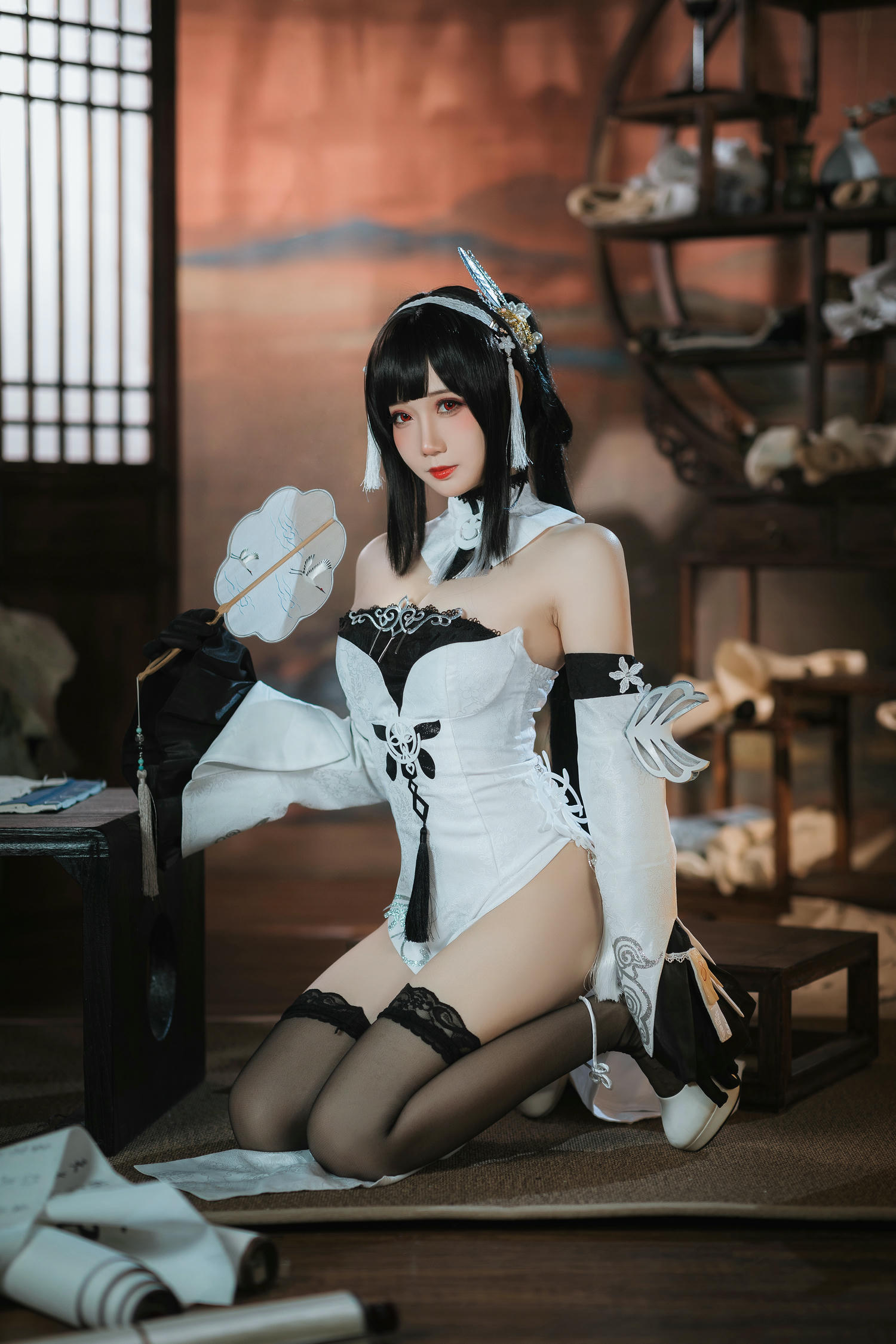 焖焖碳 NO.028 碧蓝航线 鎮海 白黑礼服 [23P-182MB]_第2集