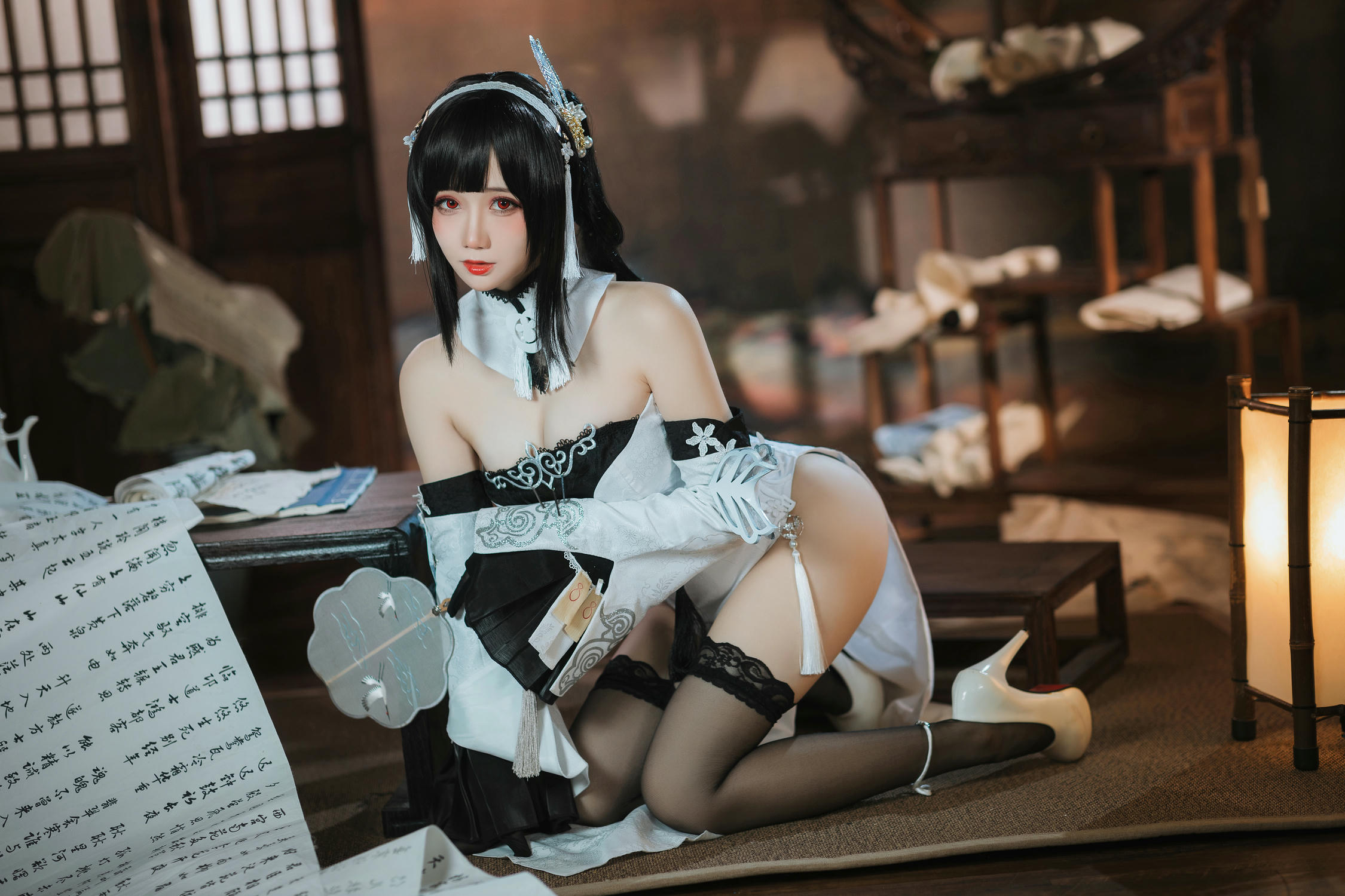 焖焖碳 NO.028 碧蓝航线 鎮海 白黑礼服 [23P-182MB]_第2集