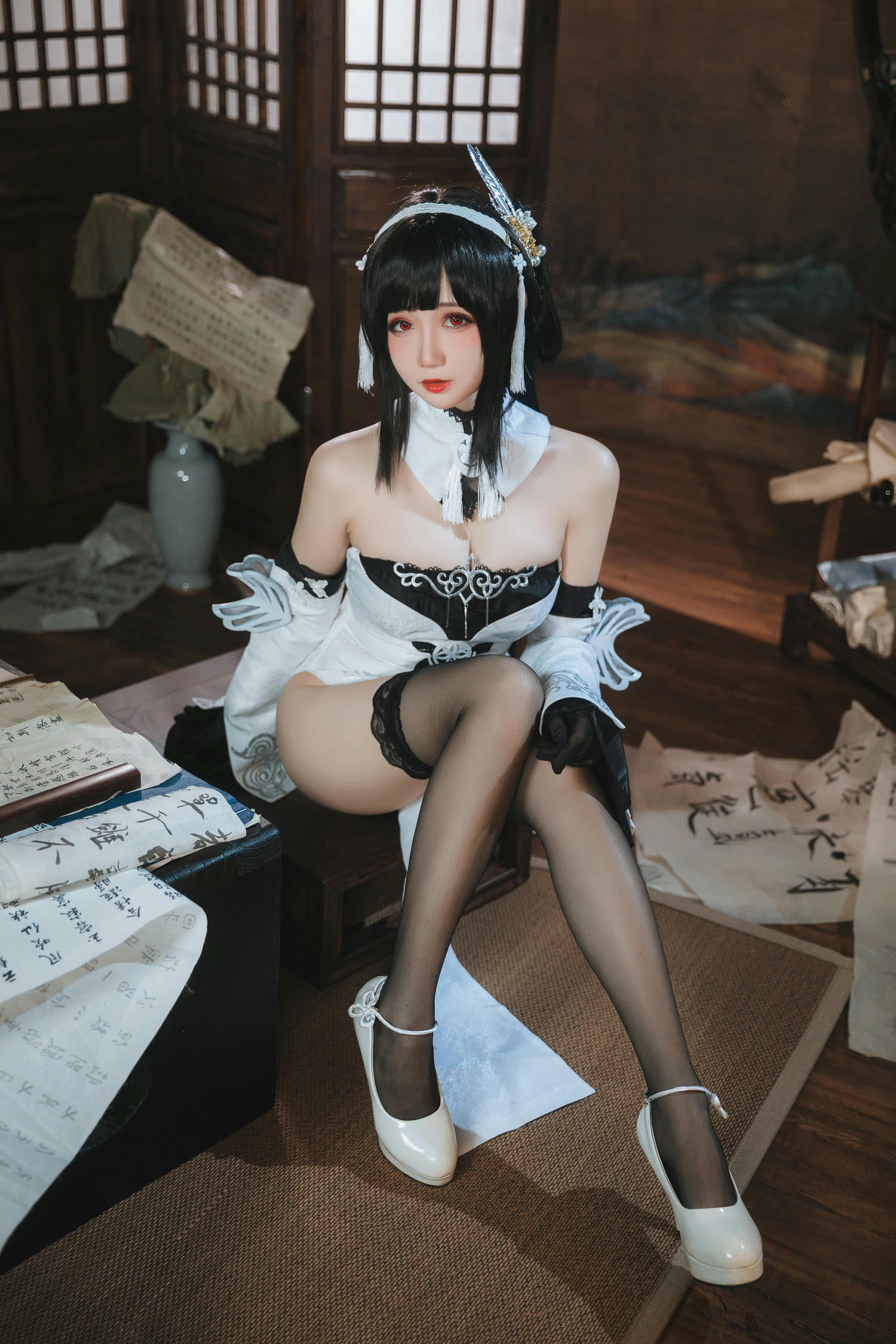 焖焖碳 NO.028 碧蓝航线 鎮海 白黑礼服 [23P-182MB]_第1集