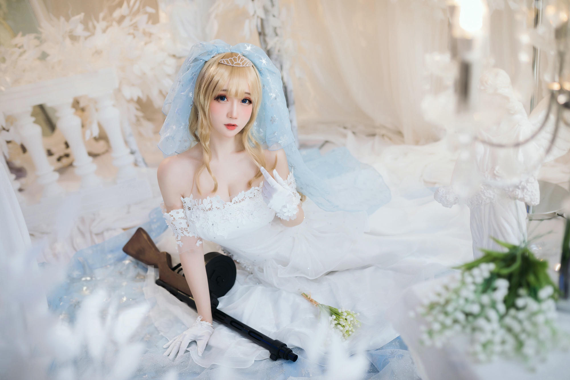 焖焖碳 NO.036 少女前线 索米 婚纱[42P 148.8M]_第1集