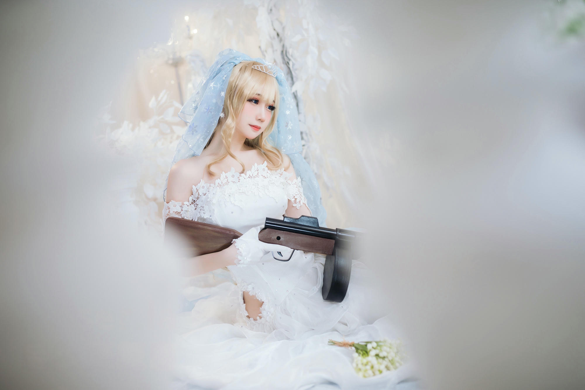 焖焖碳 NO.036 少女前线 索米 婚纱[42P 148.8M]_第1集