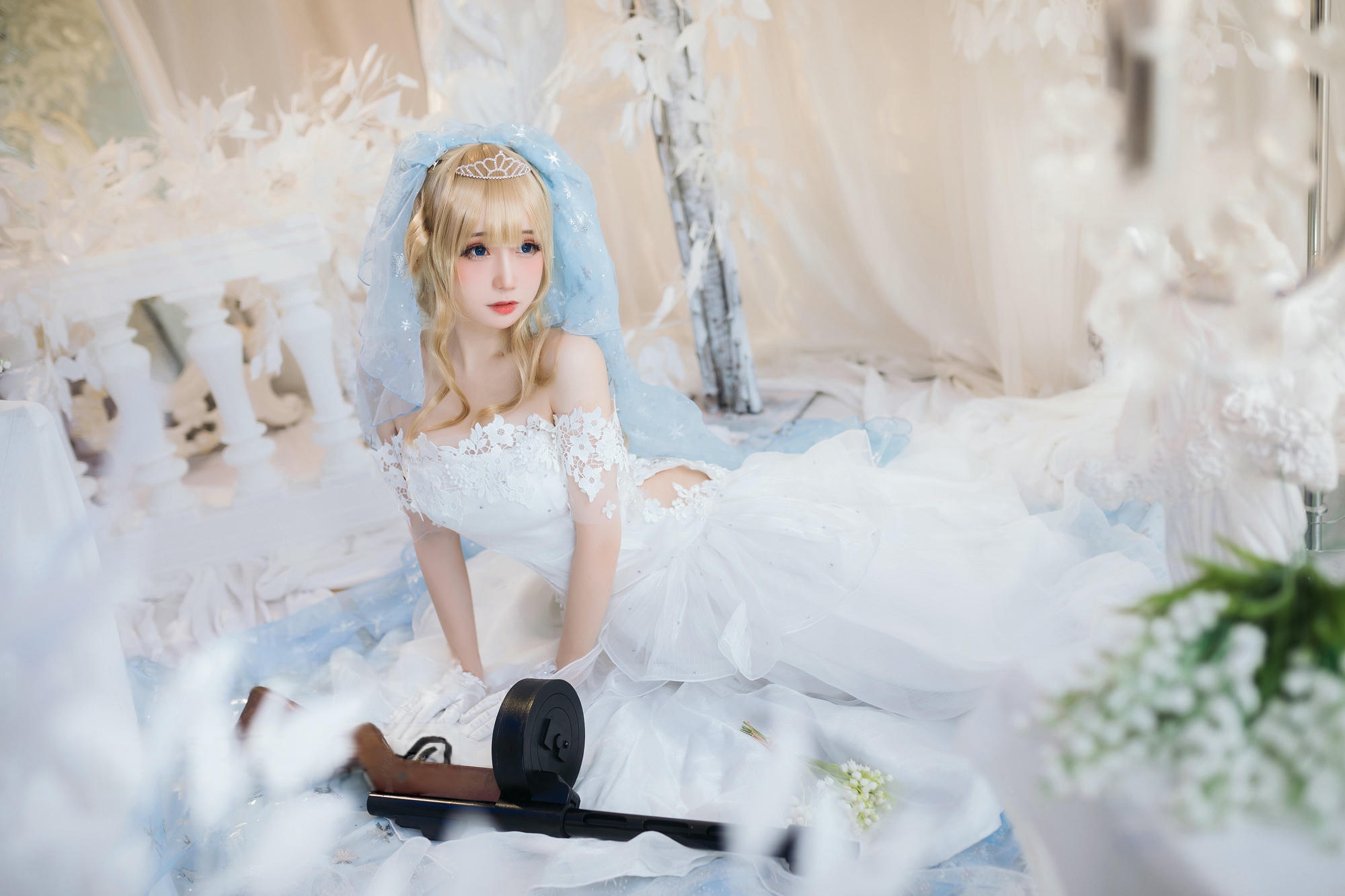 焖焖碳 NO.036 少女前线 索米 婚纱[42P 148.8M]_第1集
