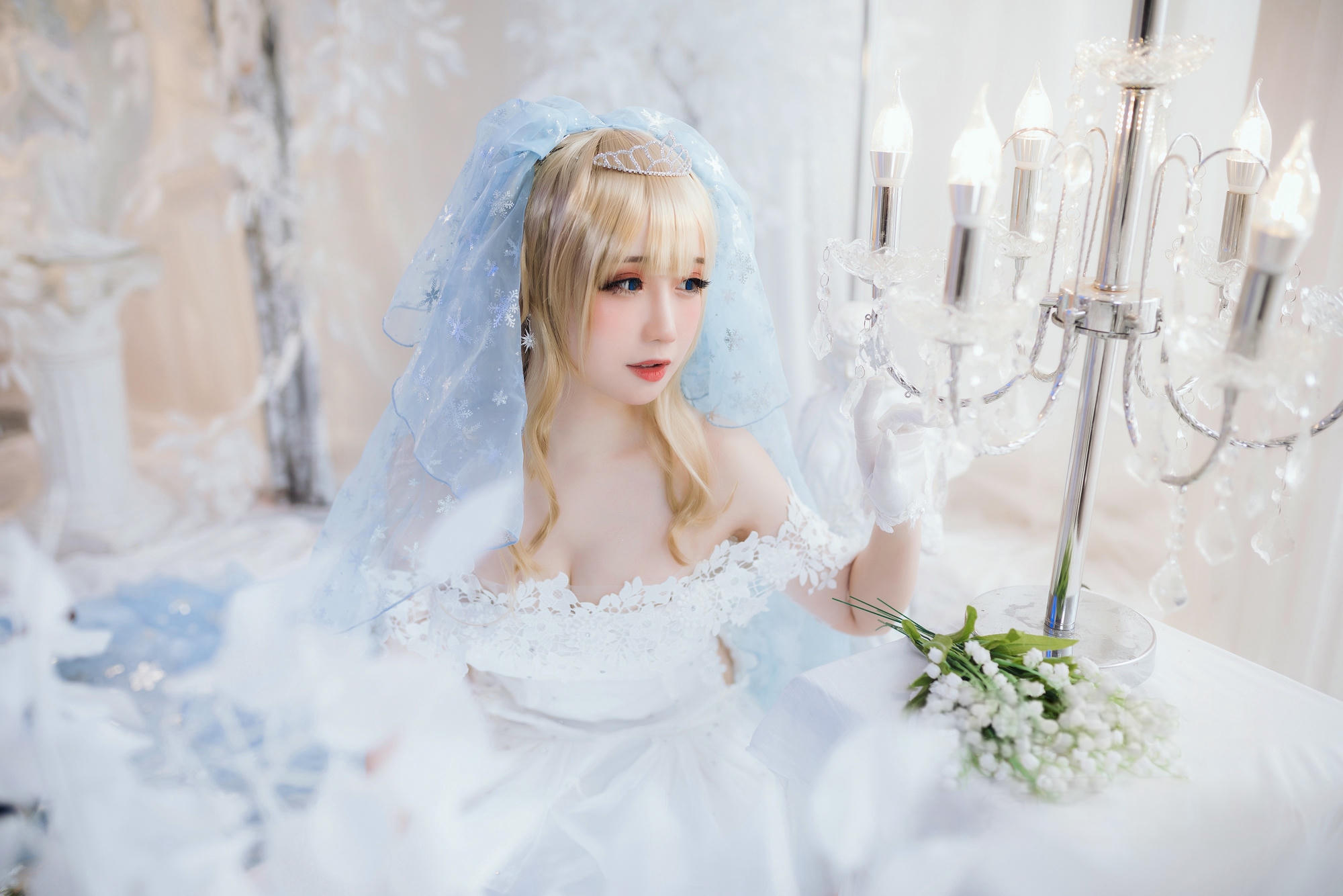 焖焖碳 NO.036 少女前线 索米 婚纱[42P 148.8M]_第1集