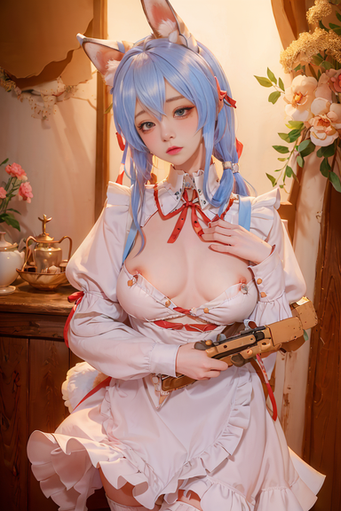 爆机少女喵小吉 NO.082 AI 兔子女仆 [142P 150MB]-Pic_第4集