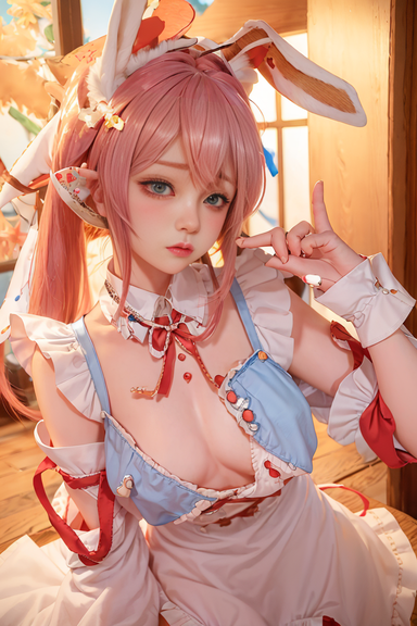 爆机少女喵小吉 NO.082 AI 兔子女仆 [142P 150MB]-Pic_第4集