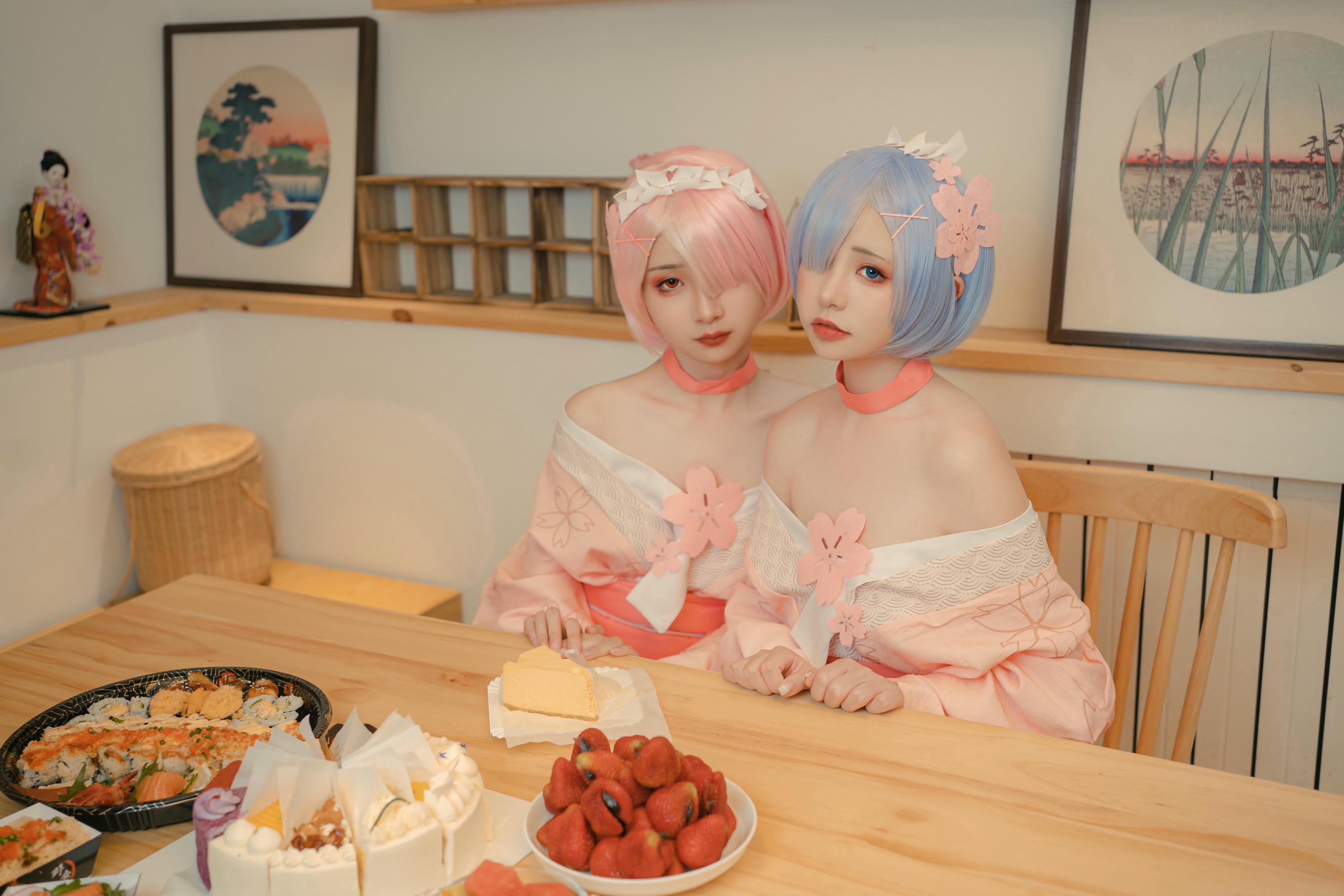 爆机少女喵小吉 NO.047 &金鱼 从零开始的女体盛宴 [100P1V 2.56GB]-Pic_第1集