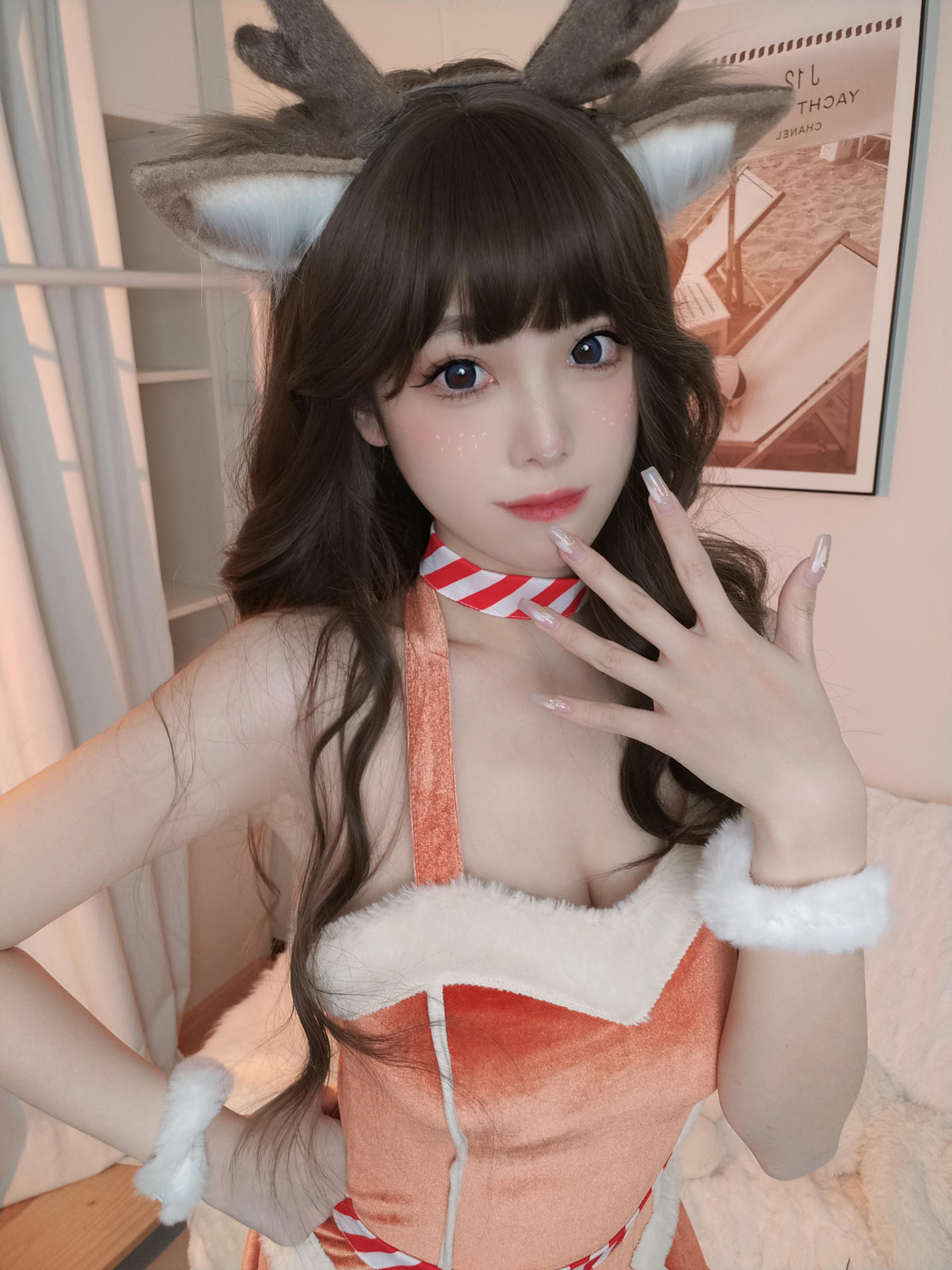 蜜汁猫裘 NO.093 圣诞兔兔X鹿鹿 [37P2V 431MB]_第2集