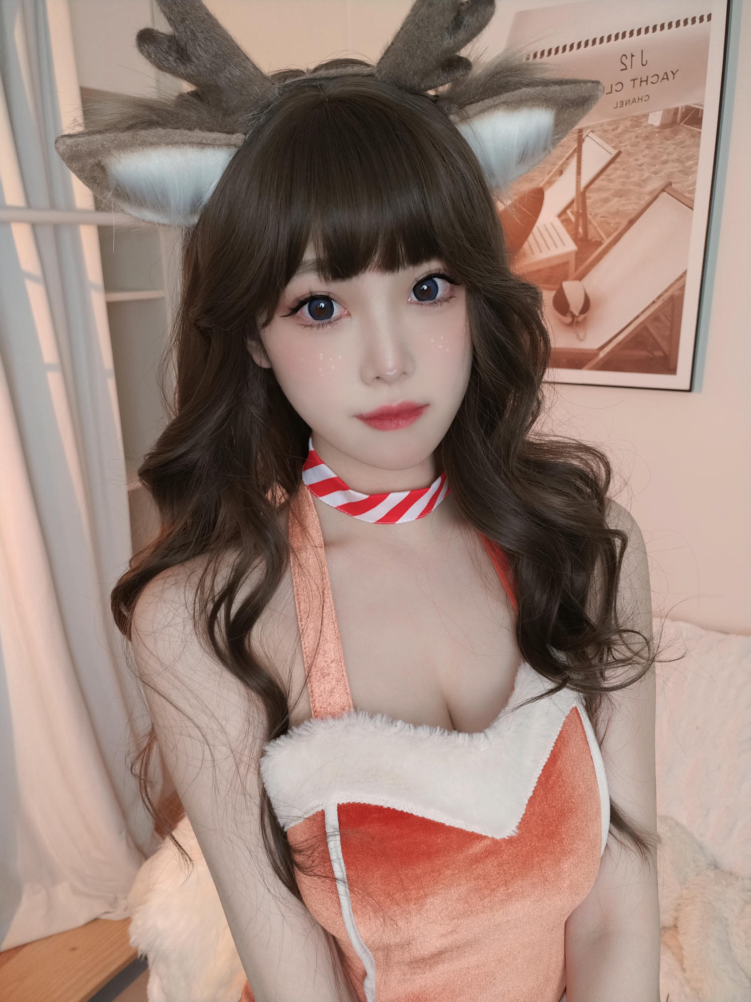 蜜汁猫裘 NO.093 圣诞兔兔X鹿鹿 [37P2V 431MB]_第2集