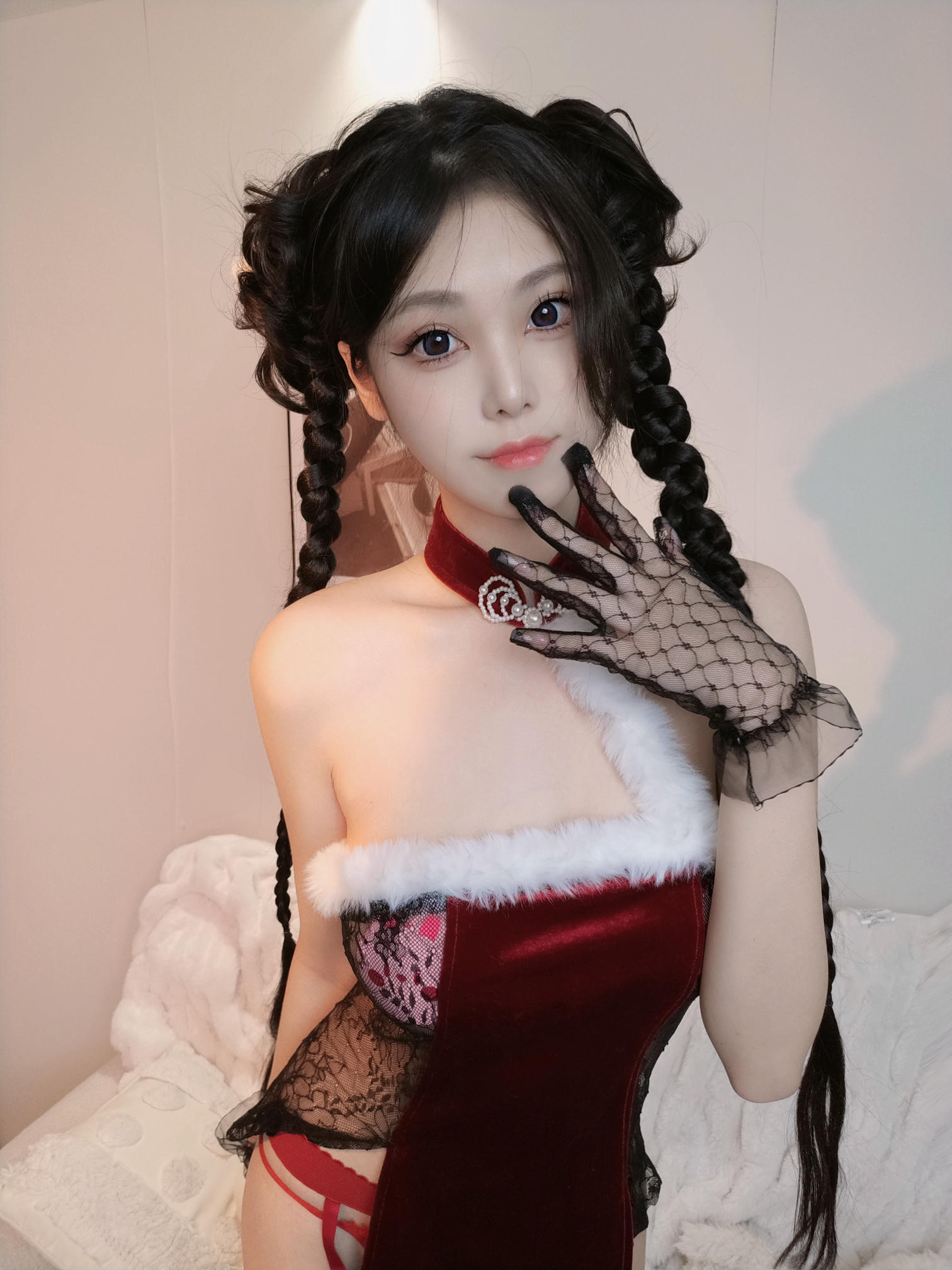 蜜汁猫裘 NO.097 发财玉兔 [38P3V 684MB]_第2集
