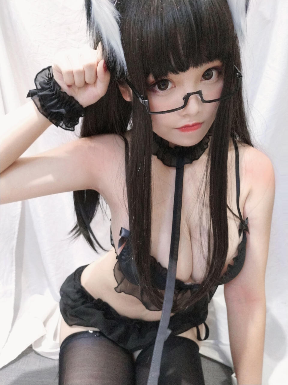 蜜汁猫裘 NO.027 眼镜猫娘 [25P-50MB]_第2集