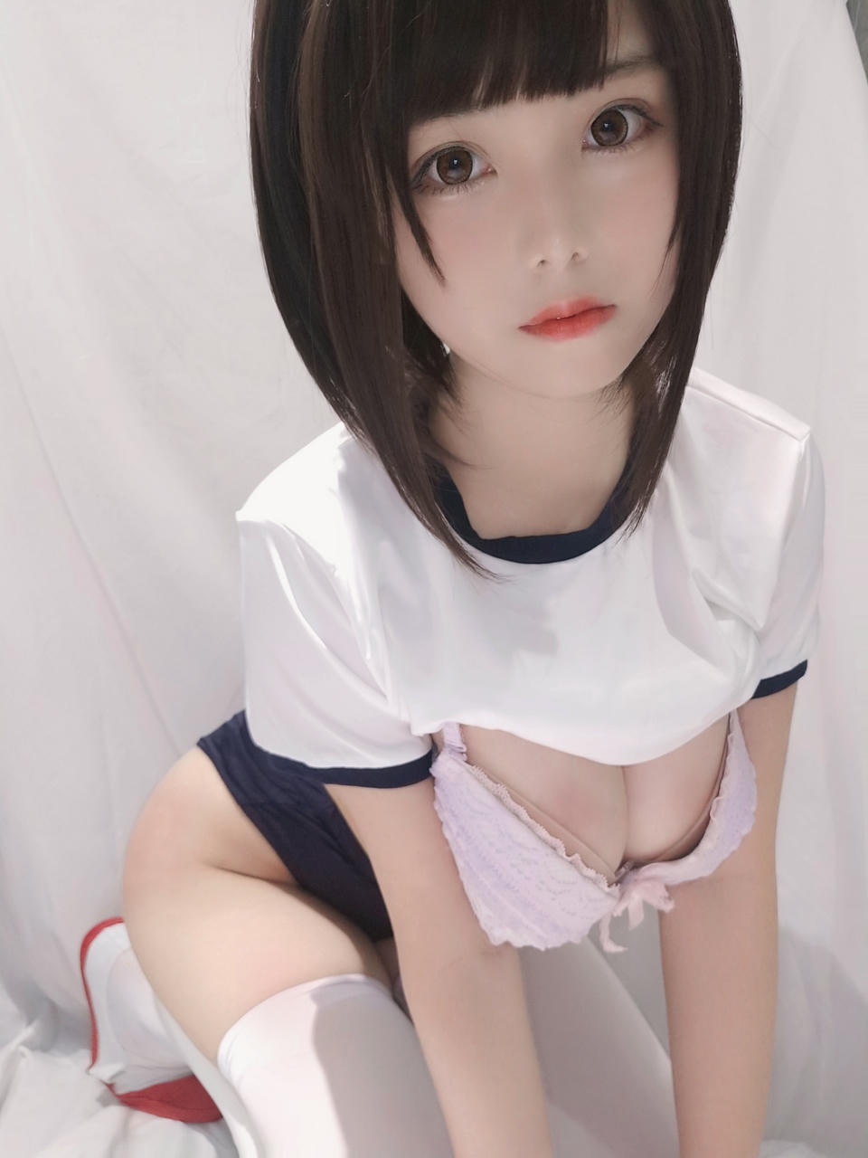 蜜汁猫裘 NO.035 白色体操服 [31P7V-80MB]_第1集