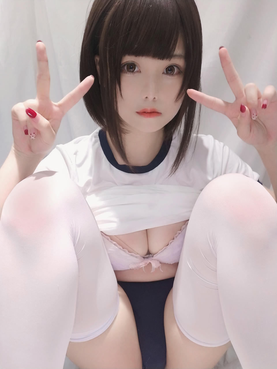 蜜汁猫裘 NO.035 白色体操服 [31P7V-80MB]_第2集