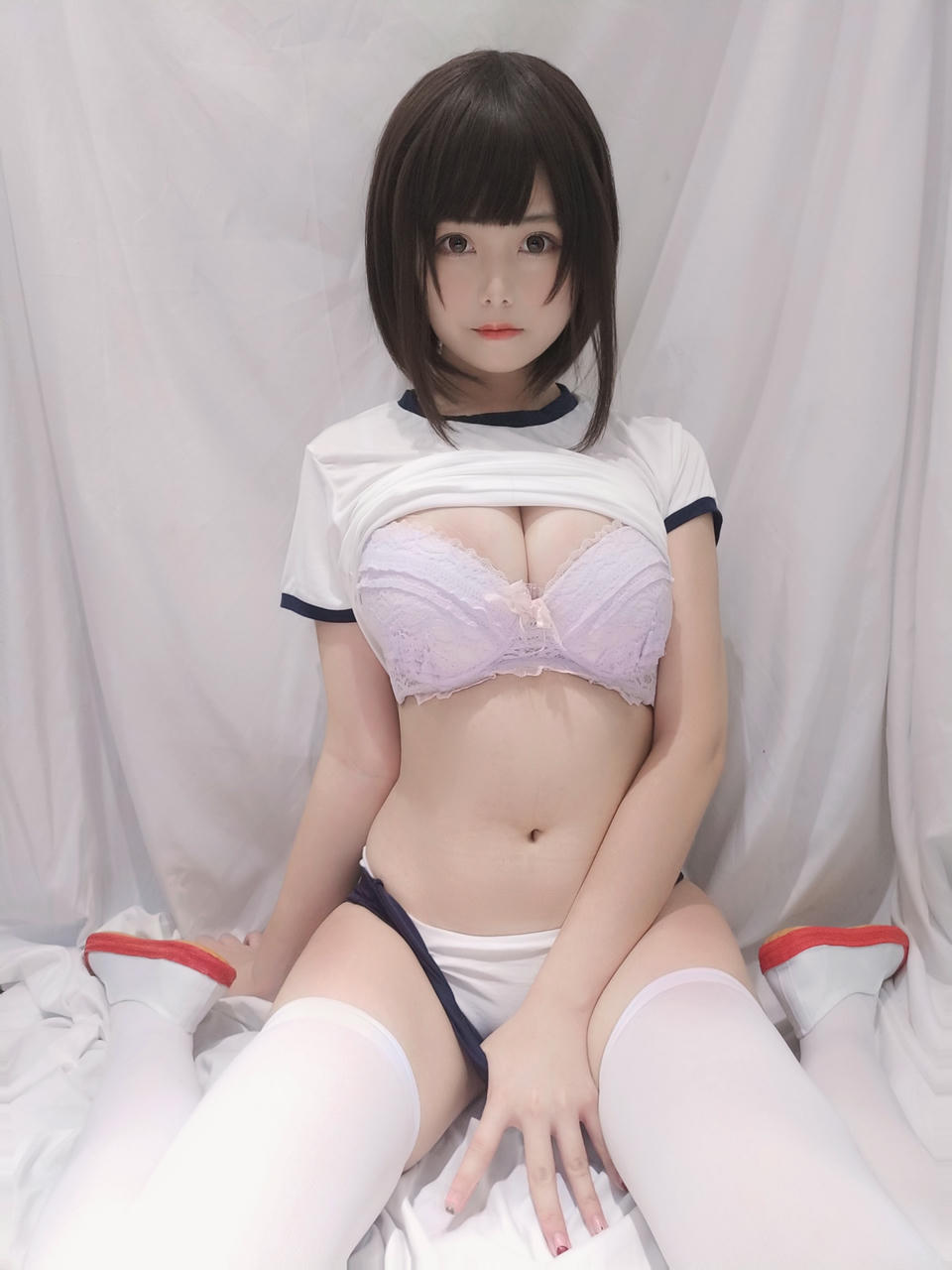 蜜汁猫裘 NO.035 白色体操服 [31P7V-80MB]_第2集