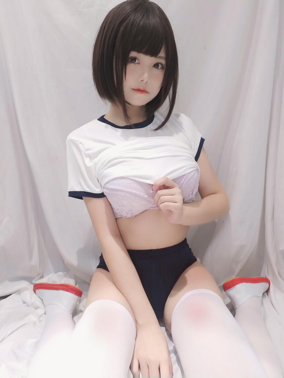 蜜汁猫裘 NO.035 白色体操服 [31P7V-80MB]_第2集