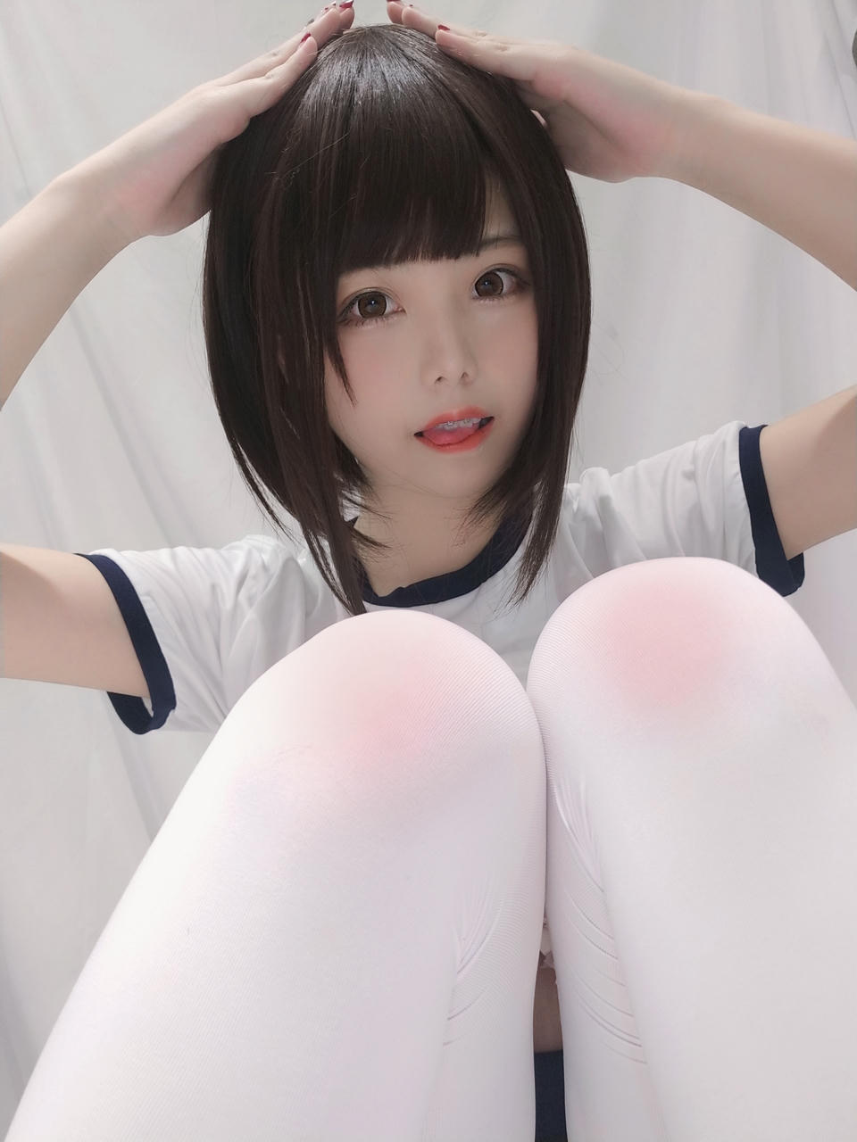 蜜汁猫裘 NO.035 白色体操服 [31P7V-80MB]_第1集