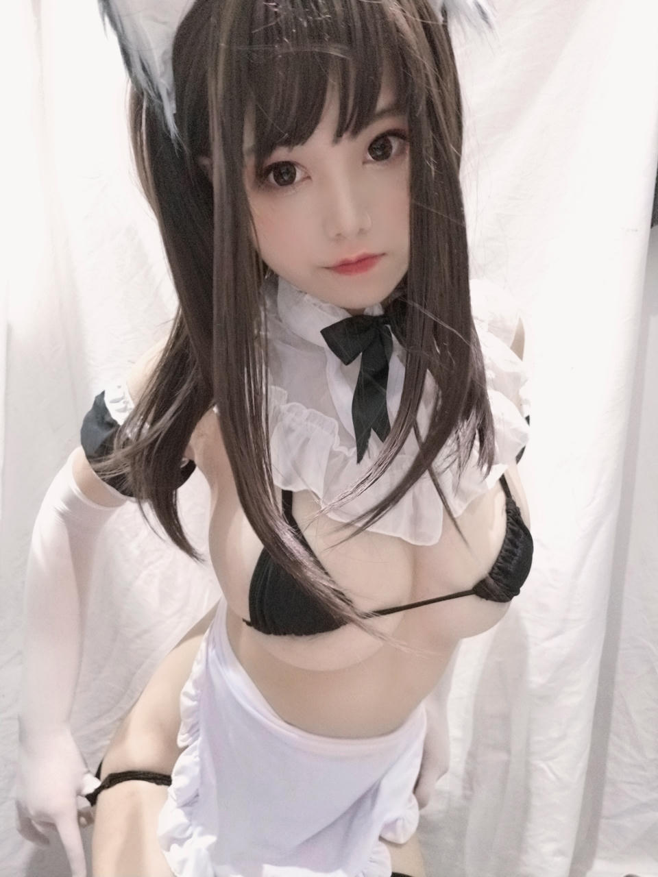 蜜汁猫裘 NO.003 黑白女仆 [25P-47MB]_第1集