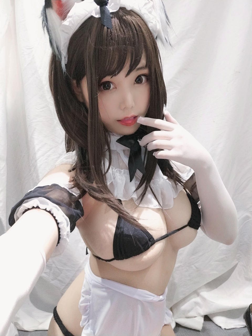 蜜汁猫裘 NO.003 黑白女仆 [25P-47MB]_第1集