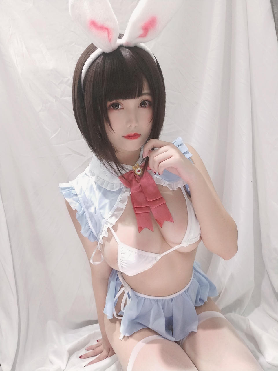 蜜汁猫裘 NO.039 小白兔自拍档 [30P3V-95MB]_第1集