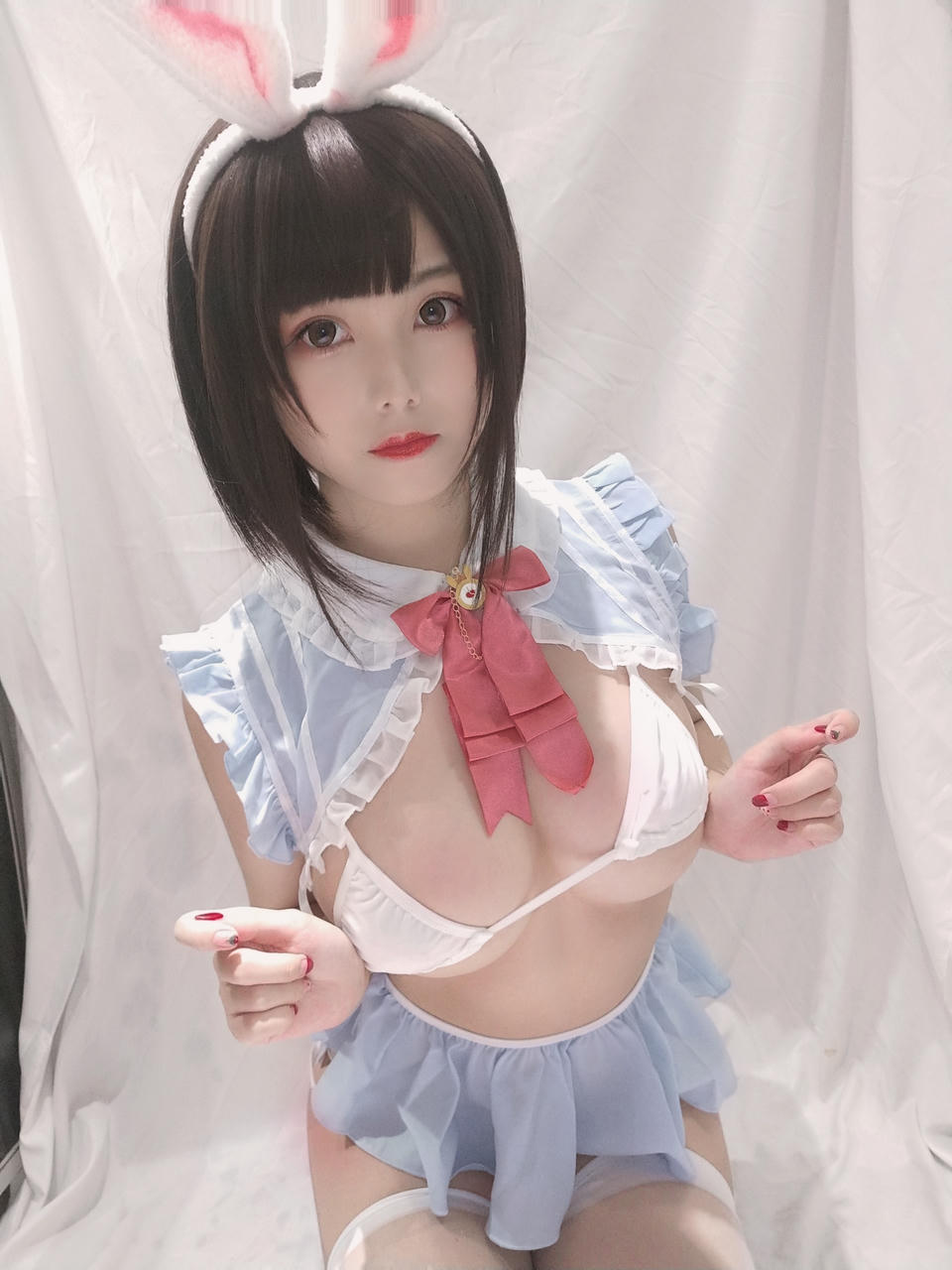 蜜汁猫裘 NO.039 小白兔自拍档 [30P3V-95MB]_第1集